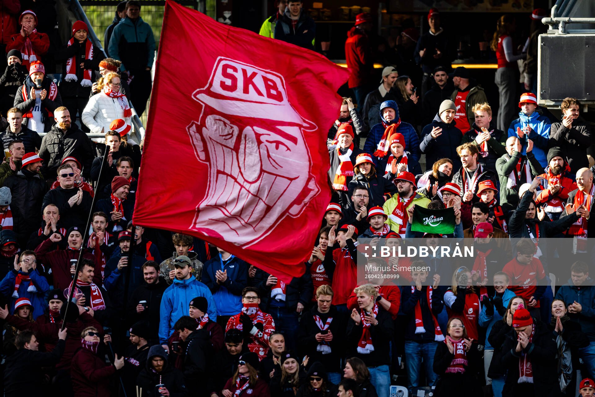 Spectators in the stands