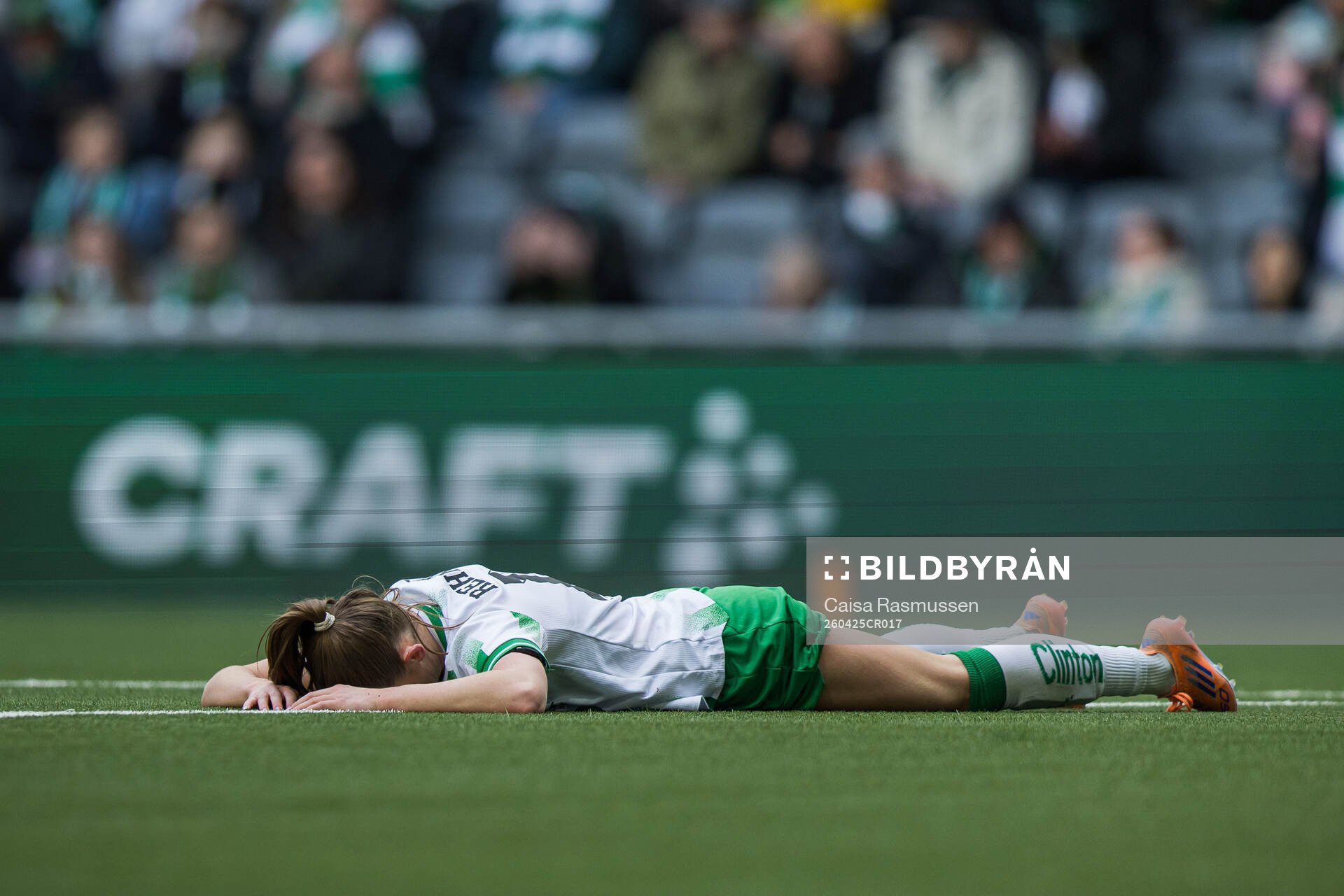Svea Rehnberg of Hammarby in pain