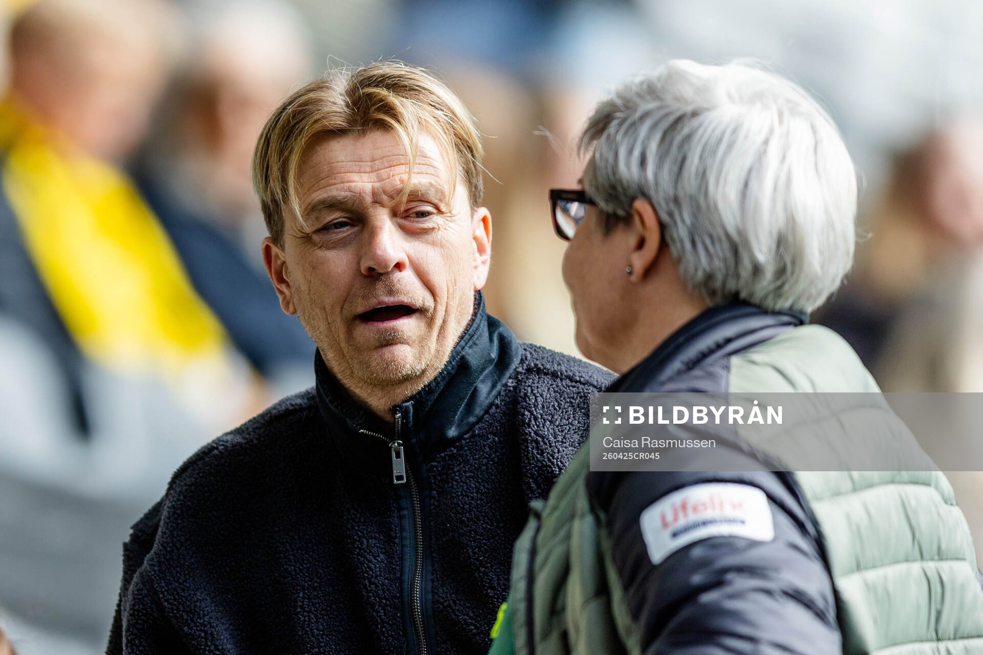 Tony Gustavsson of Sweden in the audience