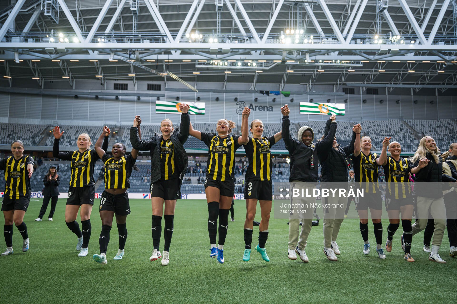 Players of Häcken celebrate