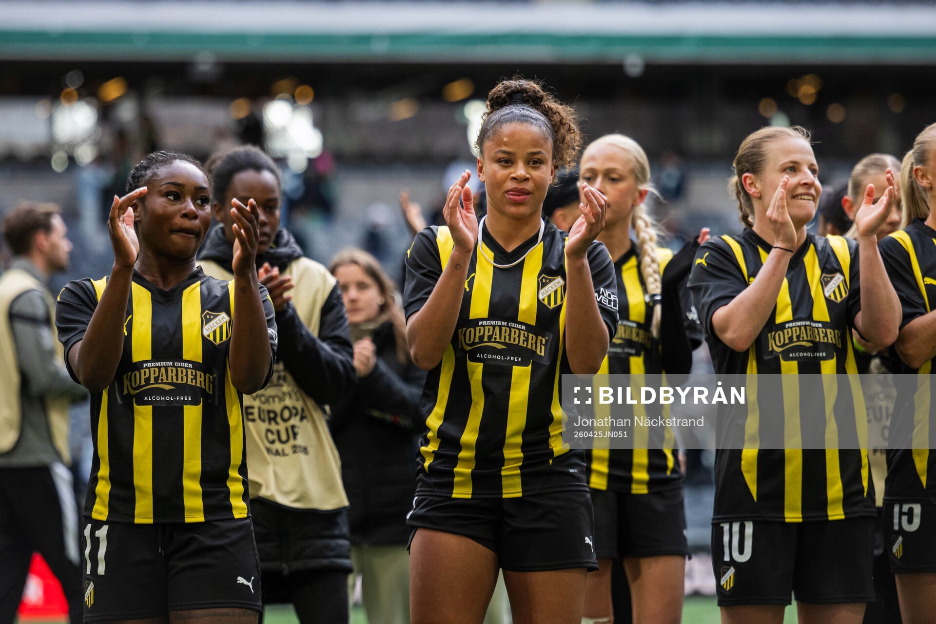 Monica Jusu Bah, Felicia Schröder and Anna Anvegård of