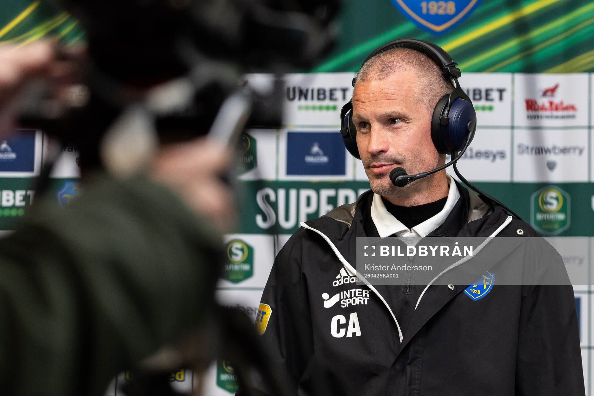 Falkenbergs tränare Christoffer Andersson
