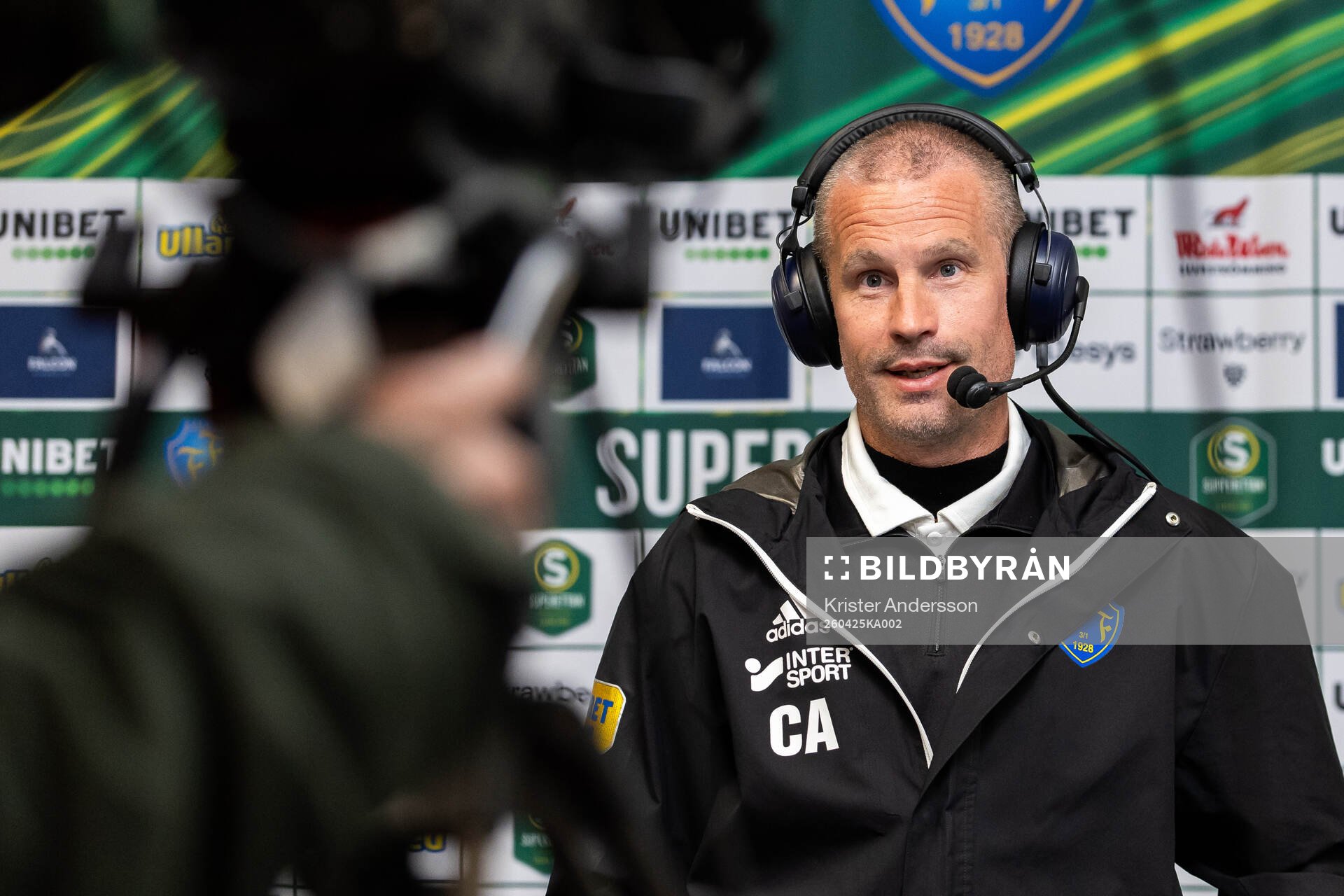 Falkenbergs tränare Christoffer Andersson