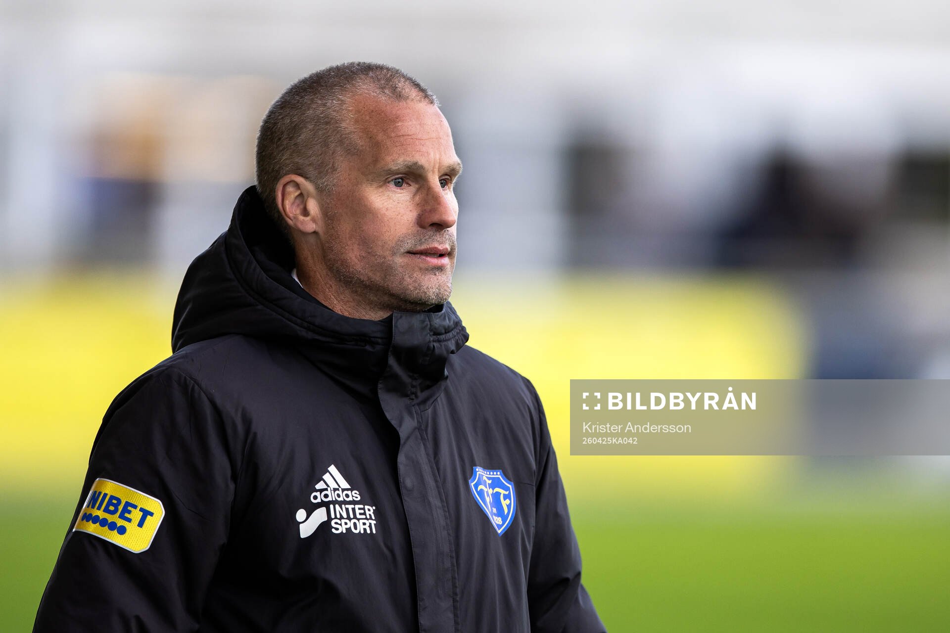 Falkenbergs tränare Christoffer Andersson