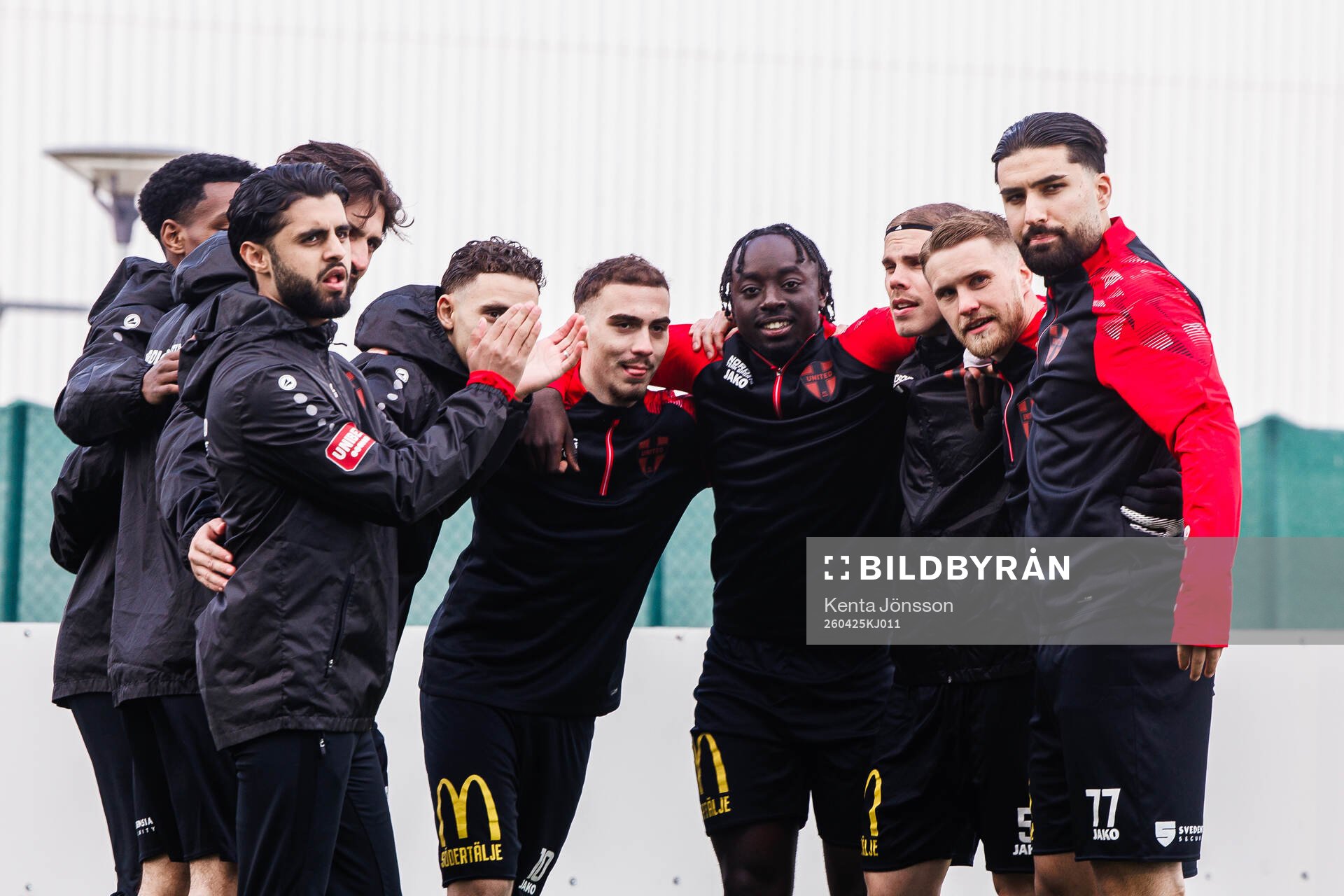 Nordic United FCs Mohammad Fazal, Lorent Mehmeti, Kalipha
