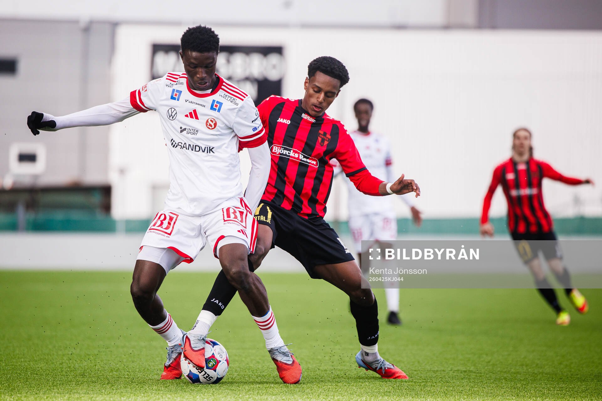 Sandvikens IFs Valassina Solo Diomande och Nordic United