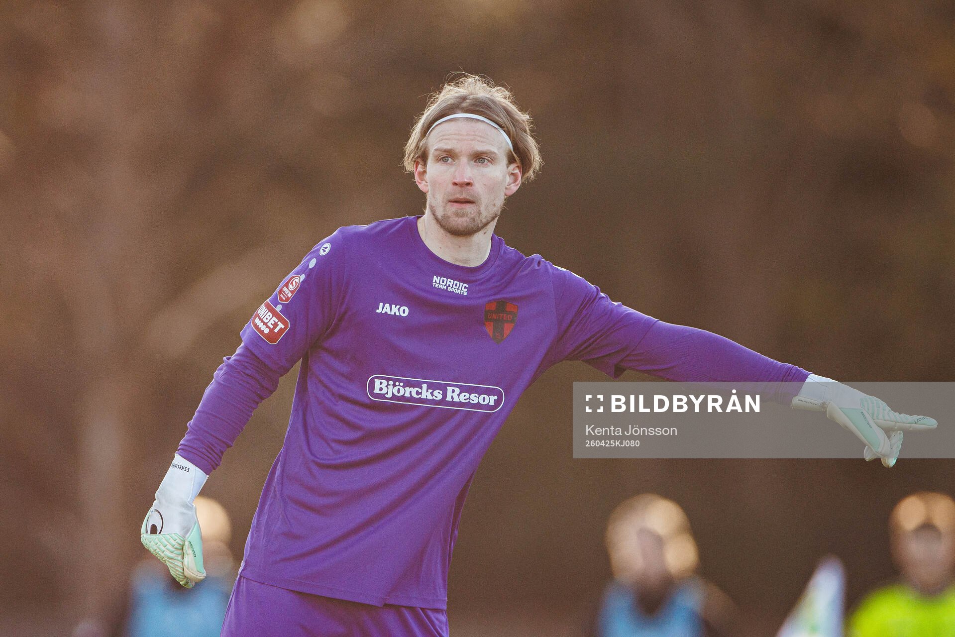 Nordic United FCs målvakt William Eskelinen