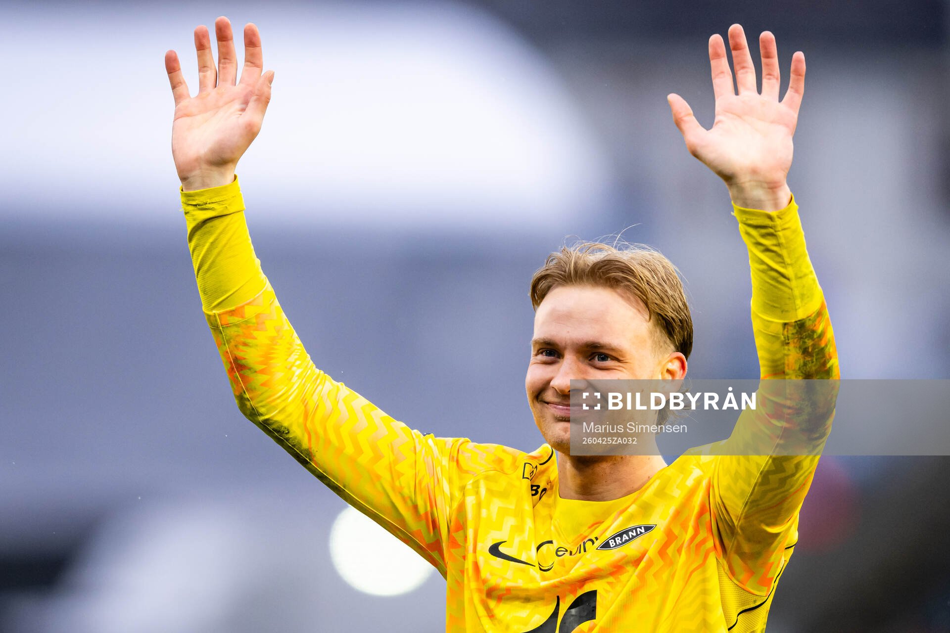 Goalkeeper Simen Vidtun Nilsen of Brann