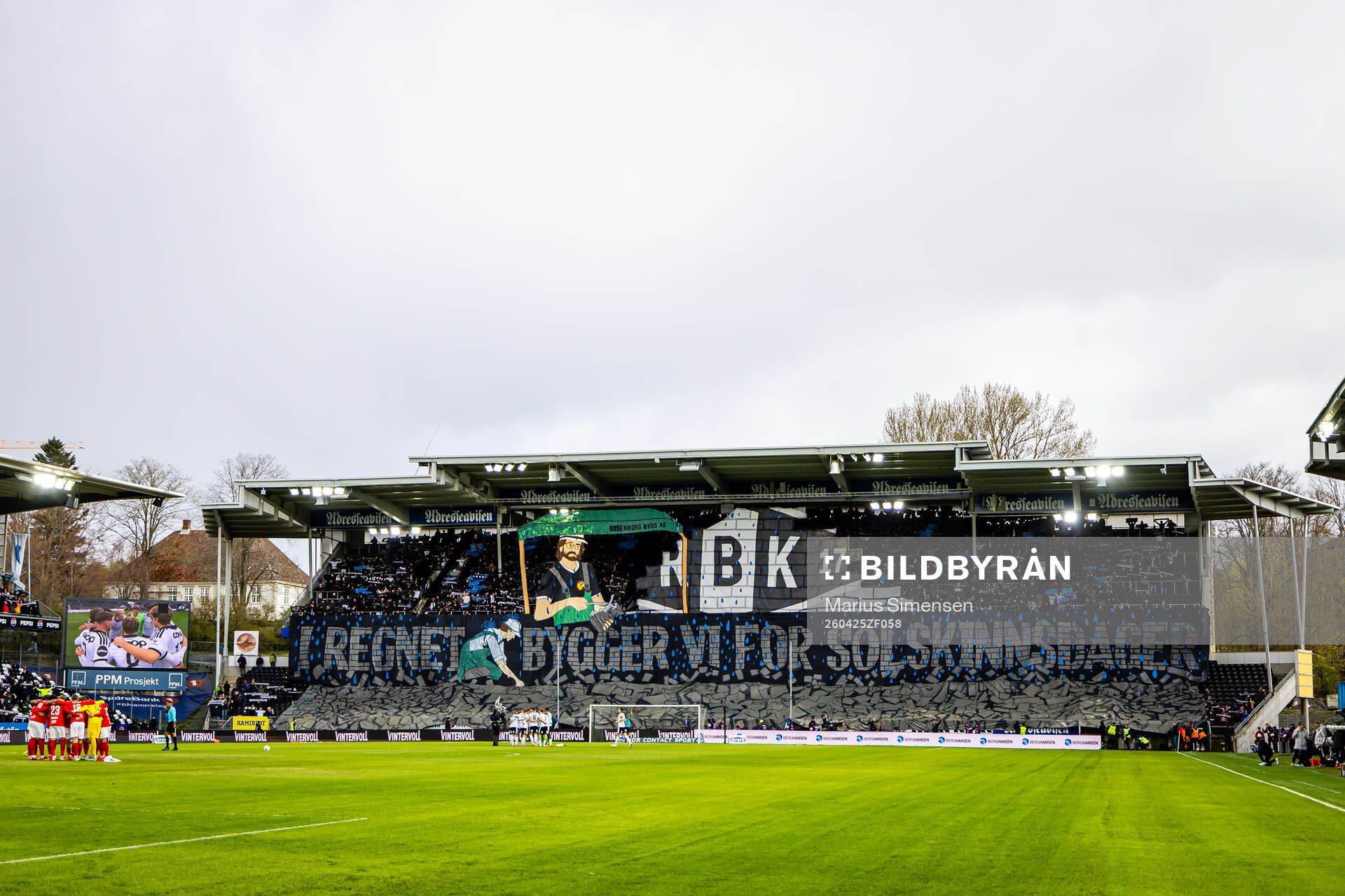 Spectators in the stands