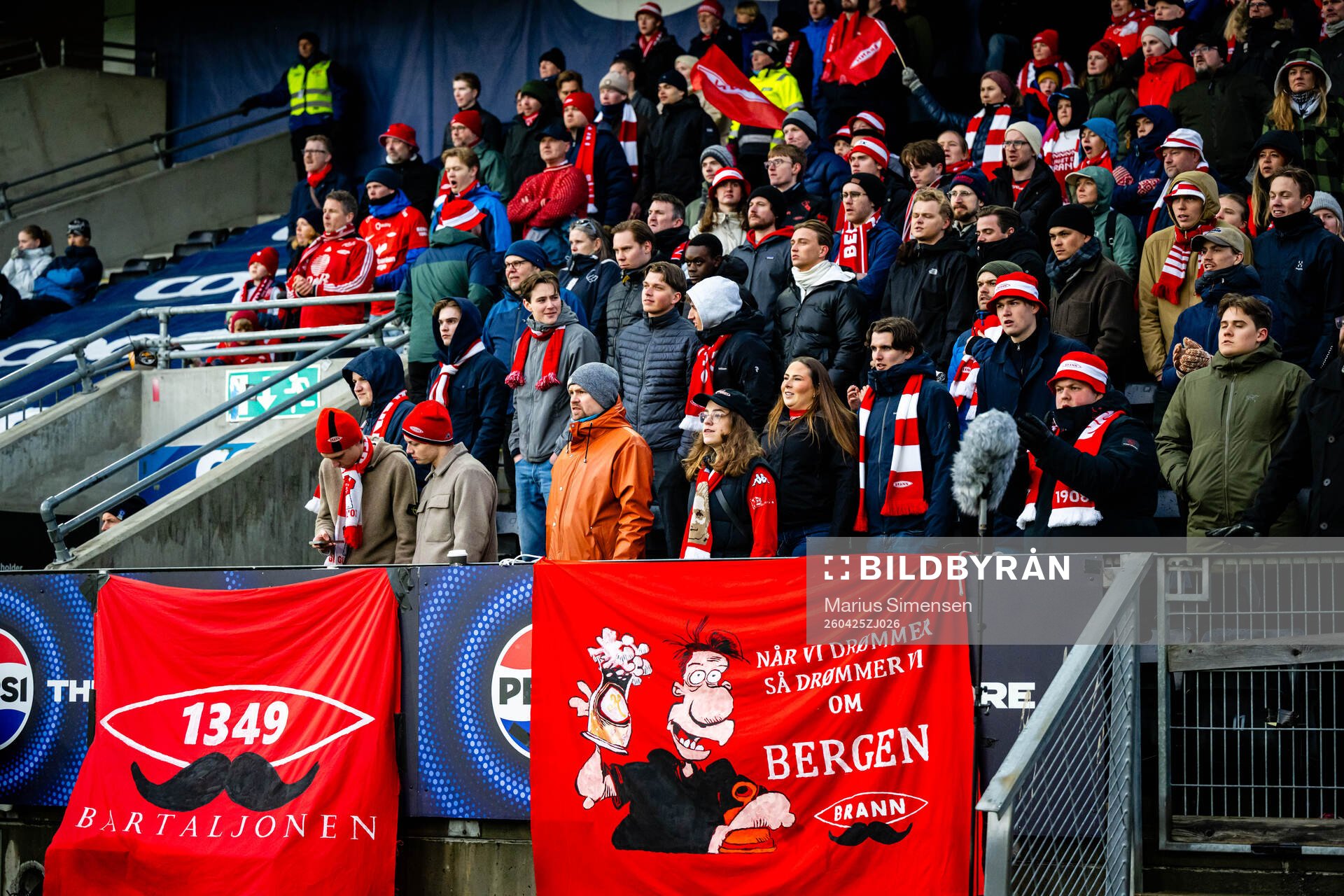 Spectators in the stands