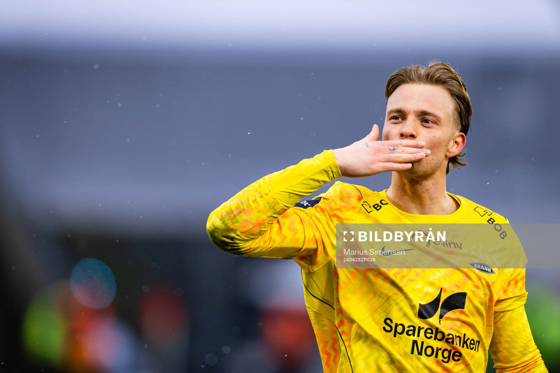 Goalkeeper Simen Vidtun Nilsen of Brann