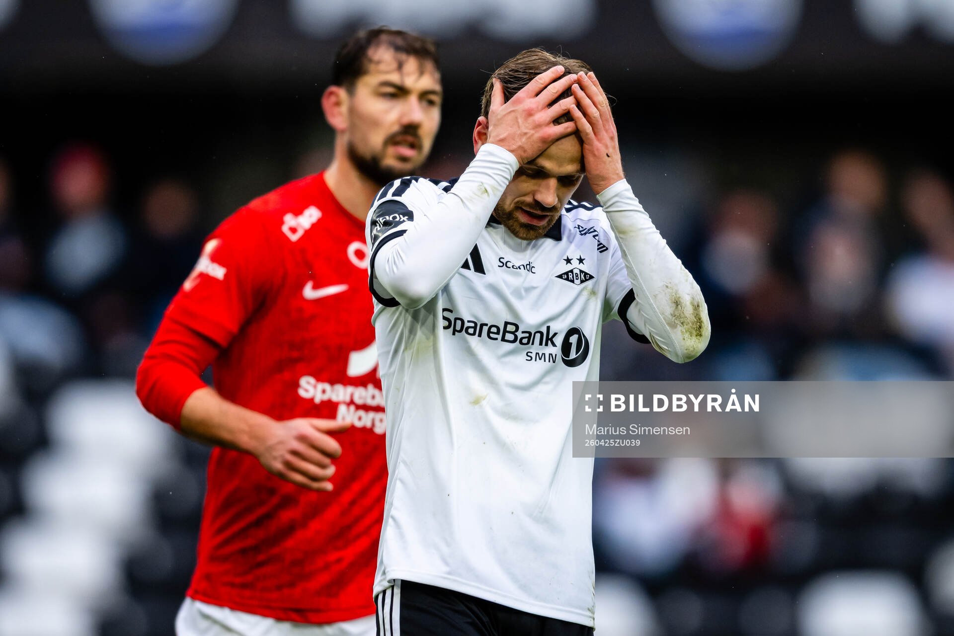 Iver Fossum of Rosenborg reacts