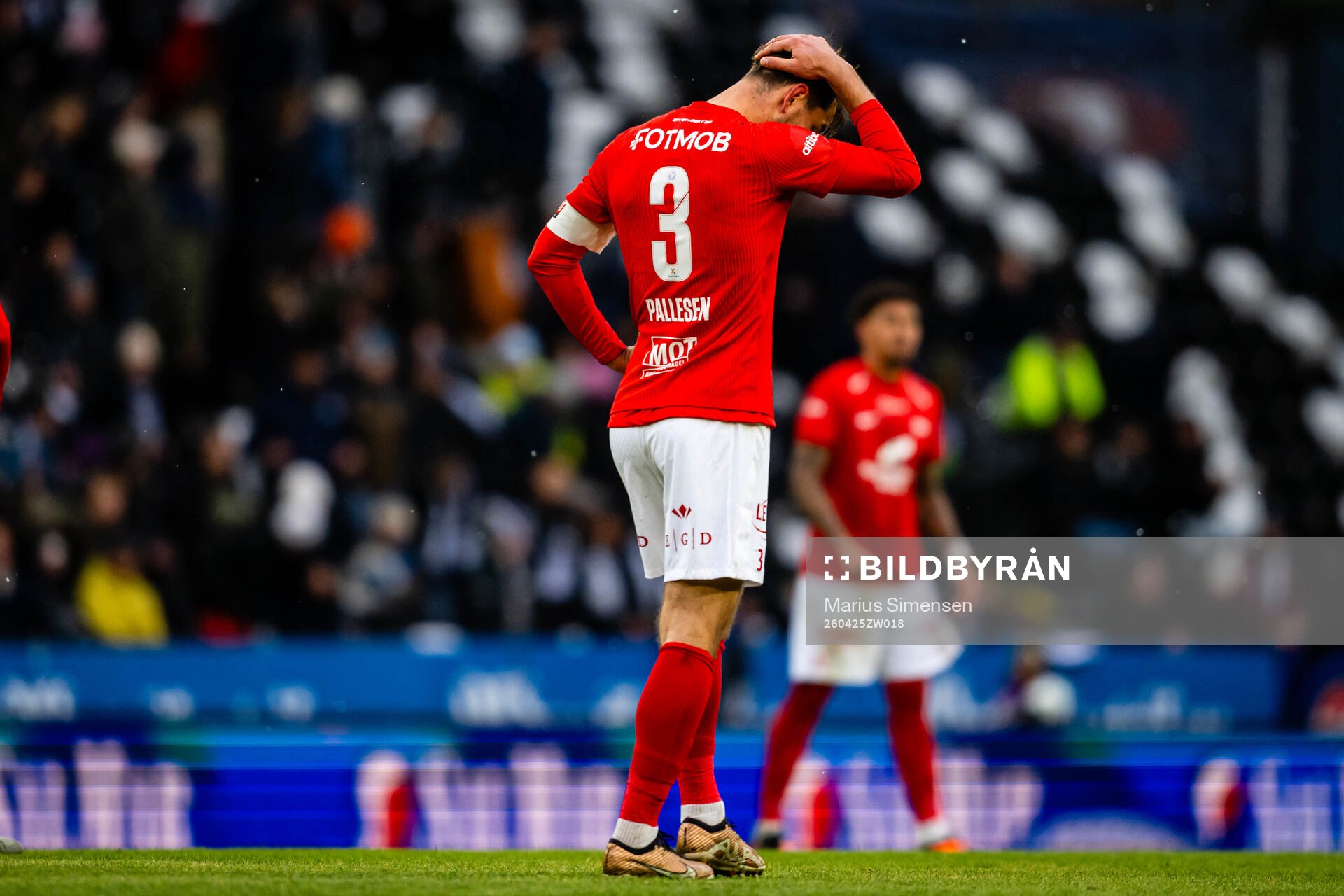Fredrik Pallesen Knudsen of Brann looks dejected