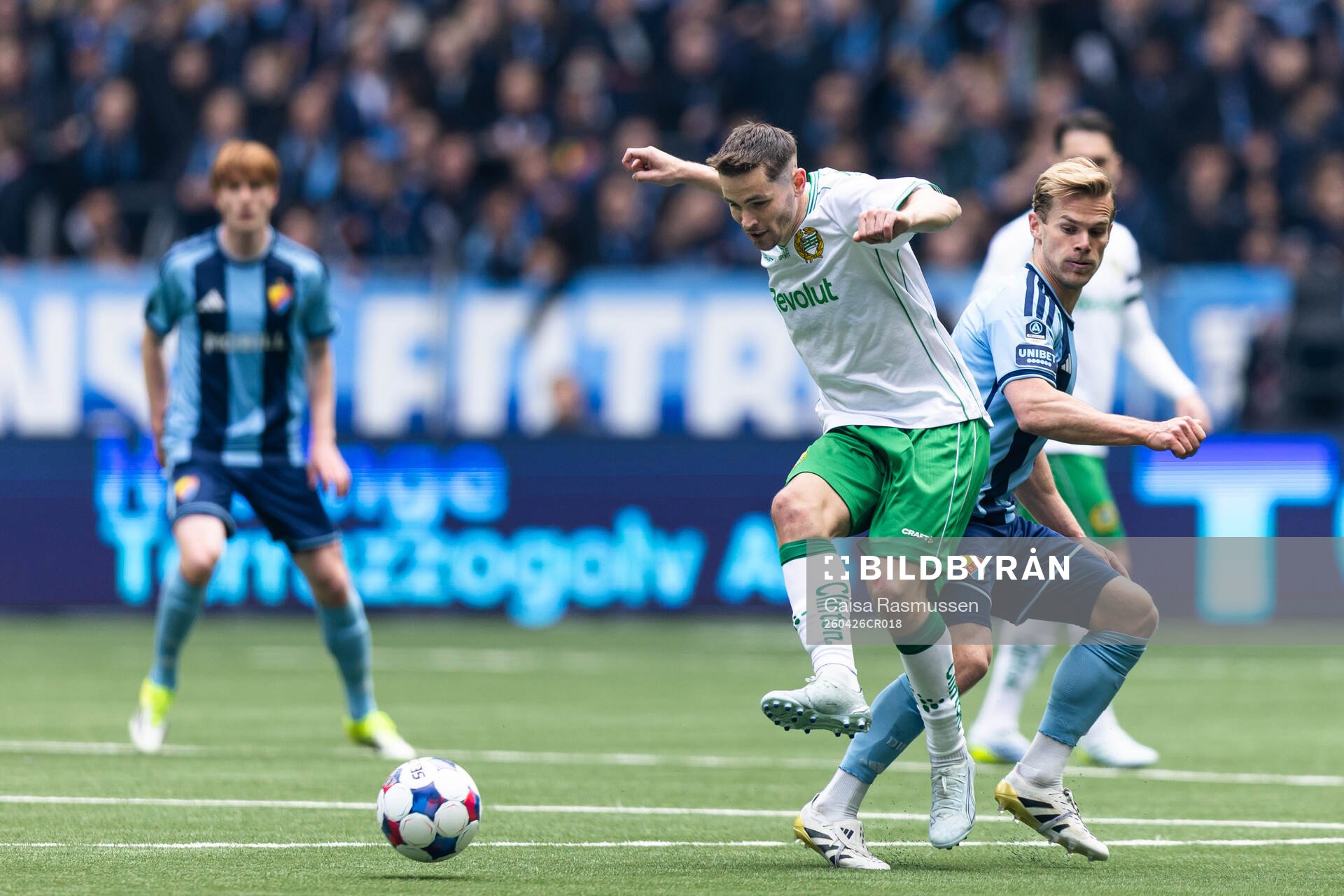 Hammarbys Oscar Johansson Schellhas och Djurgårdens Hampus