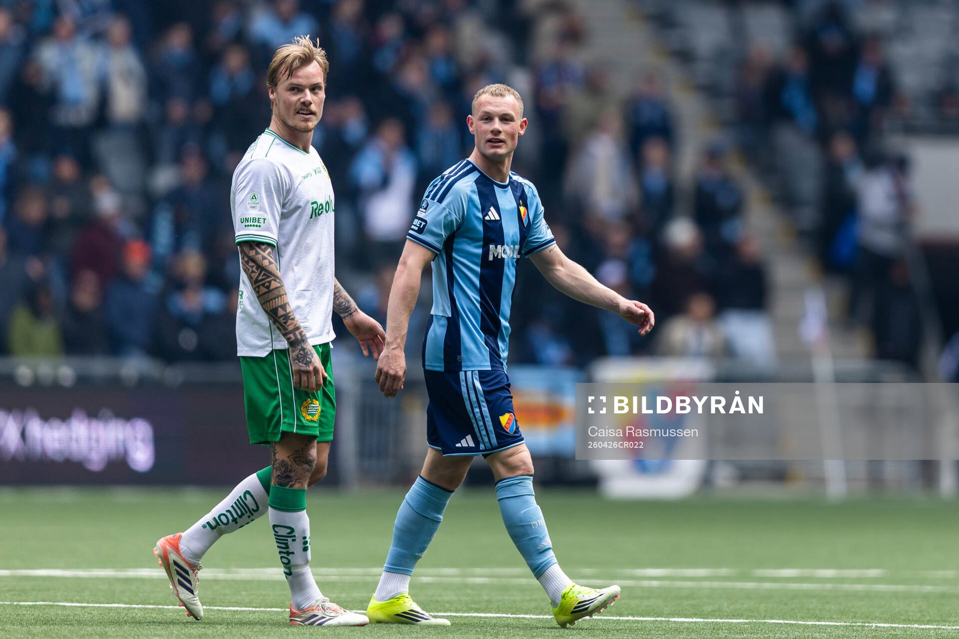 Hammarbys Victor Eriksson och Djurgårdens Kristian Lien