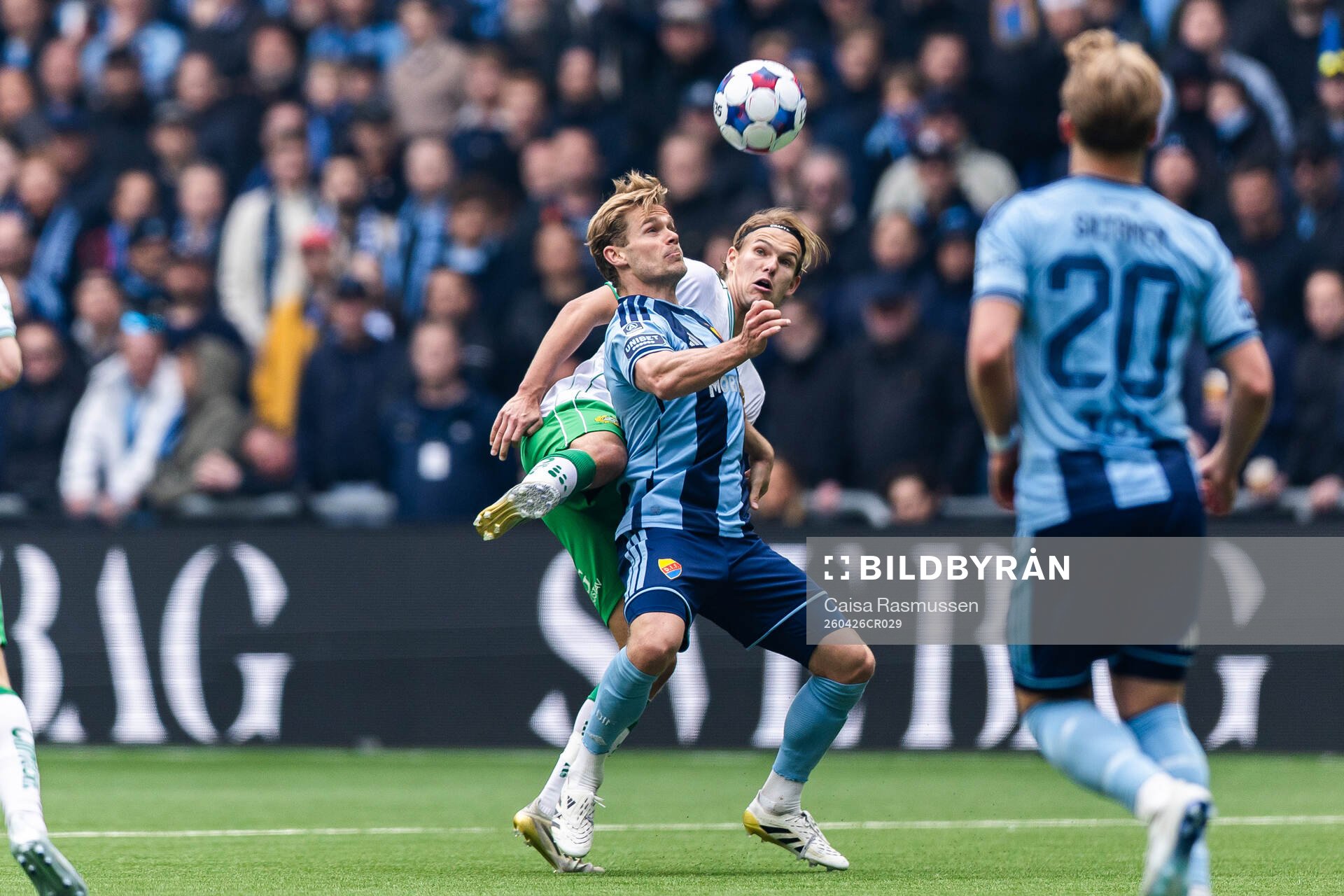 Hammarbys Markus Karlsson och Djurgårdens Hampus Finndell