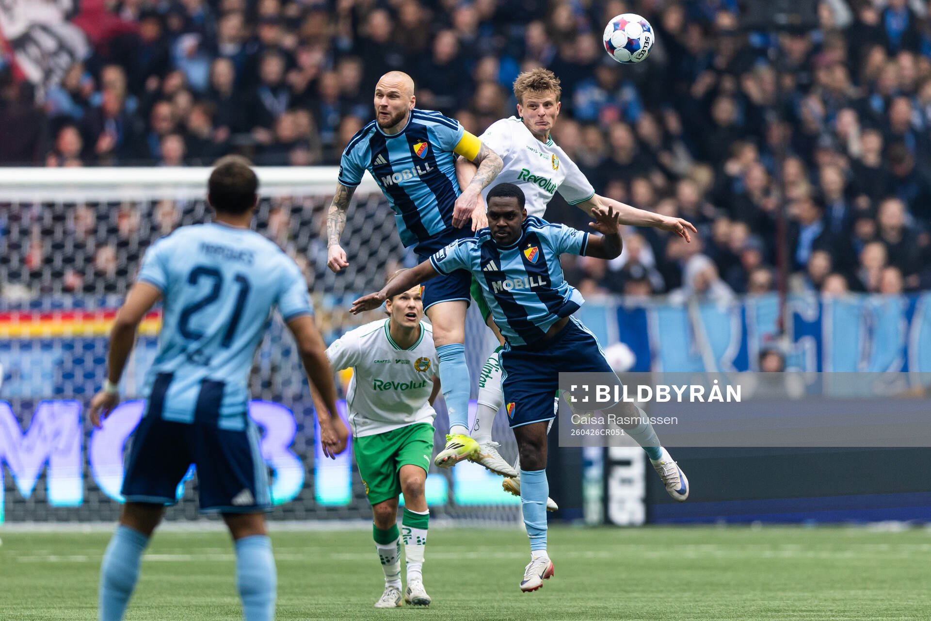 Djurgårdens Adam Ståhl, Hammarbys Frederik Winther och