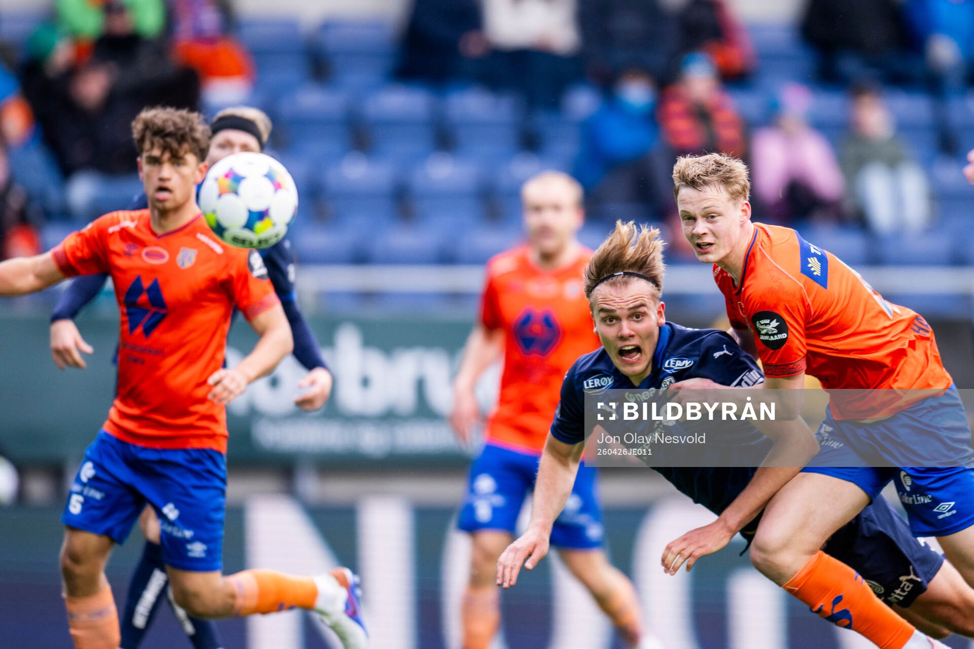 Leander Næss Alvheim of Kristiansund and Simen Haram of