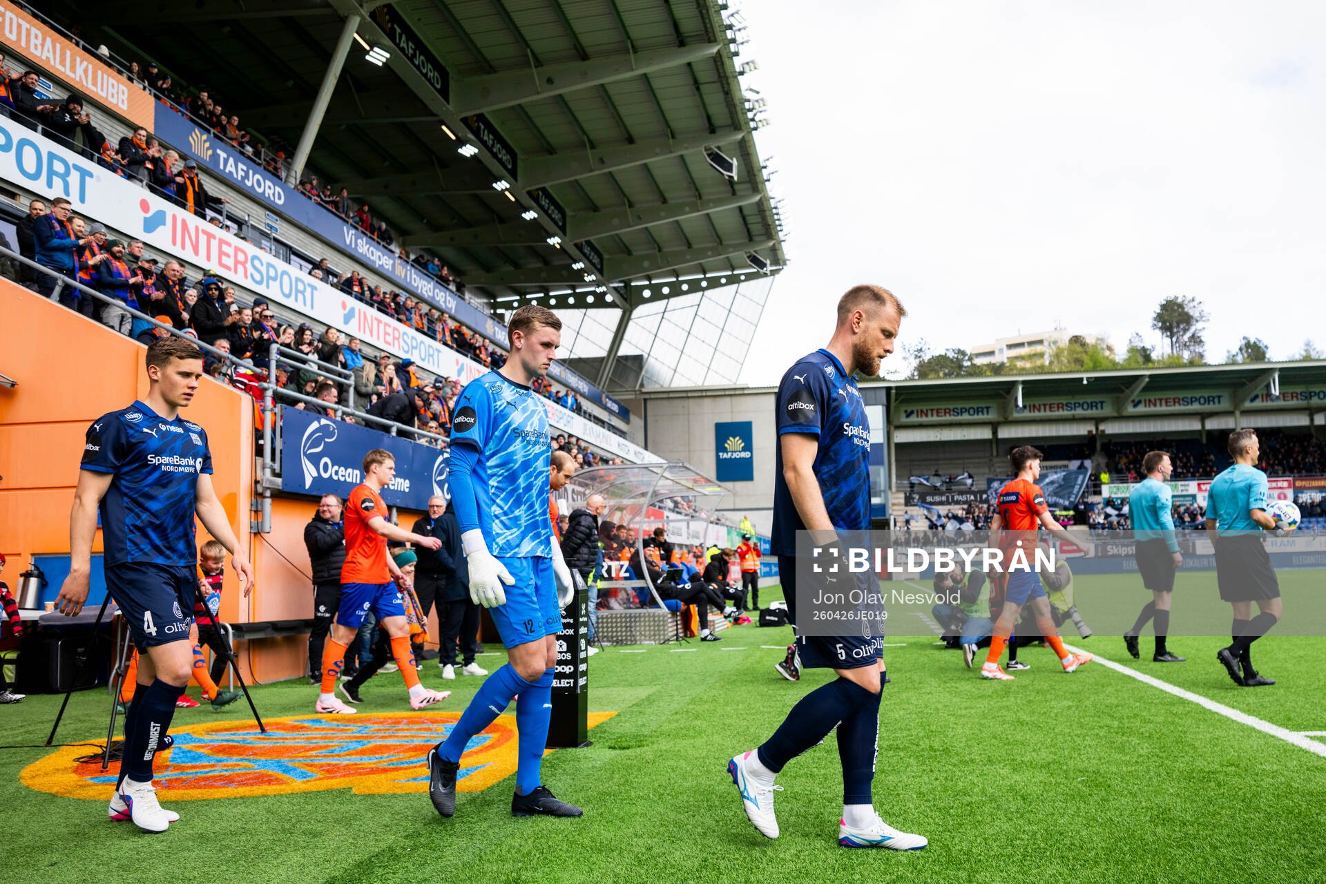 Juius Mar Juliusson, goalkeeper Adrian Sæther and Dan