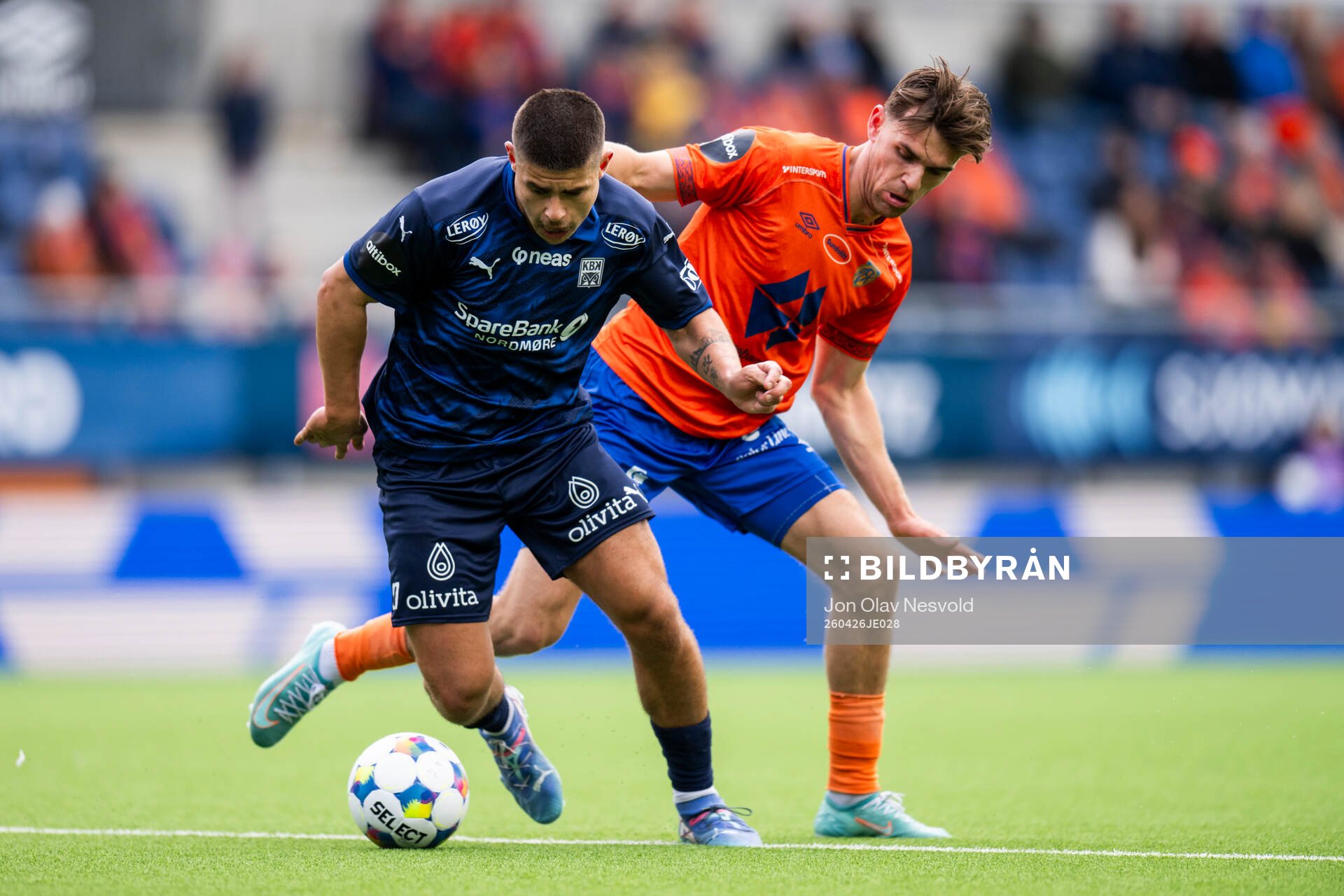 Adrian Kurd Rønning of Kristiansund and Mathias