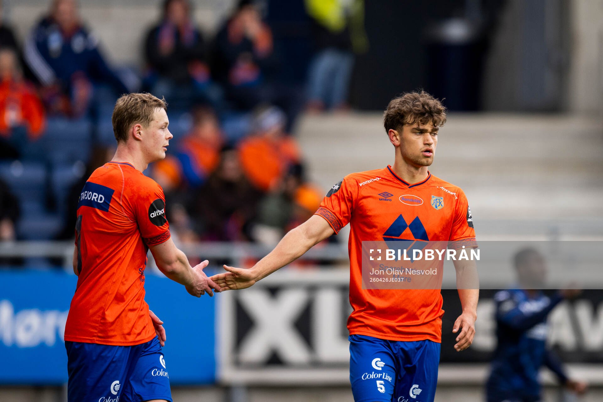 Simen Haram of Aalesund and Aleksander Hammer Kjelsen of