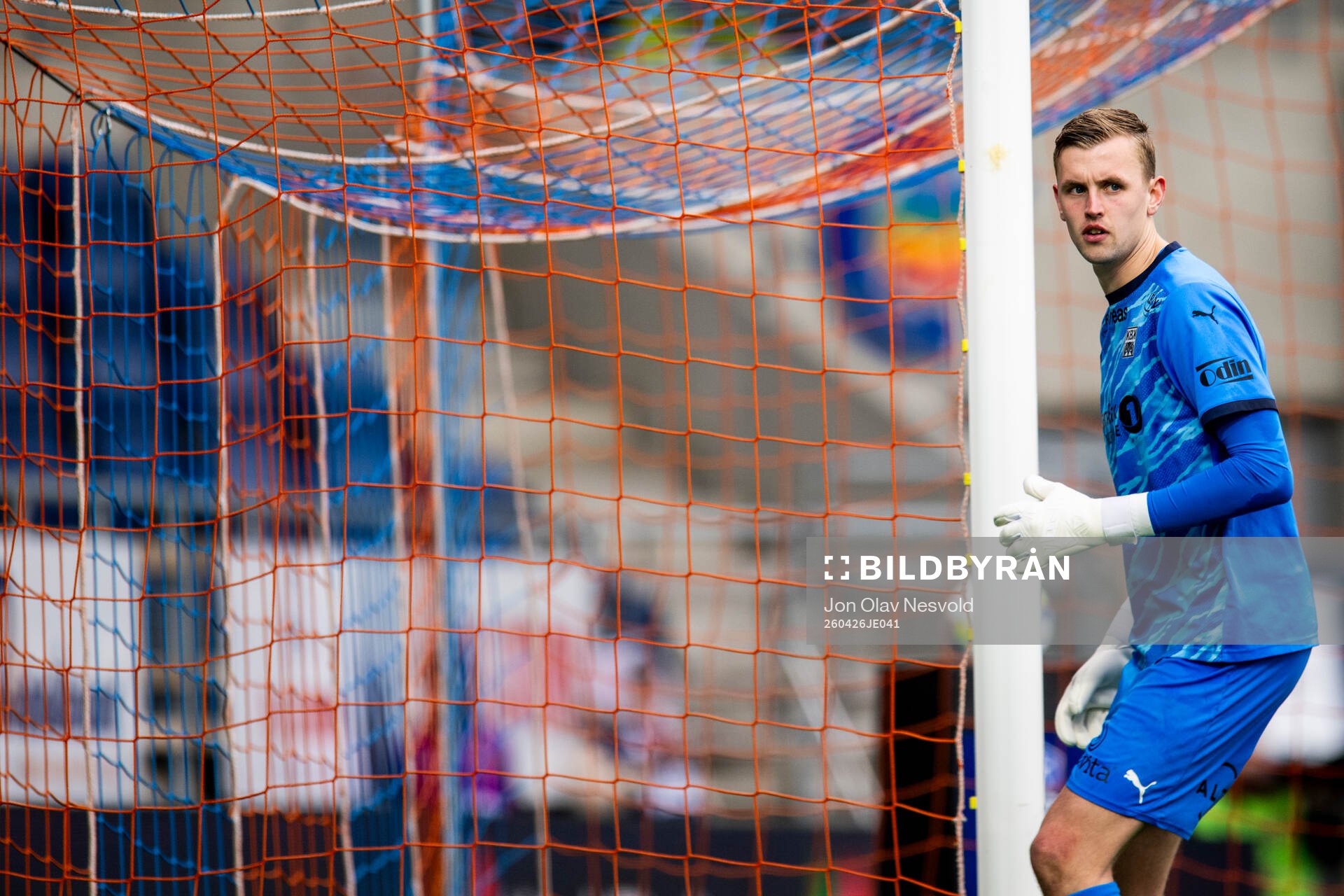 Goalkeeper Adrian Sæther of Kristiansund