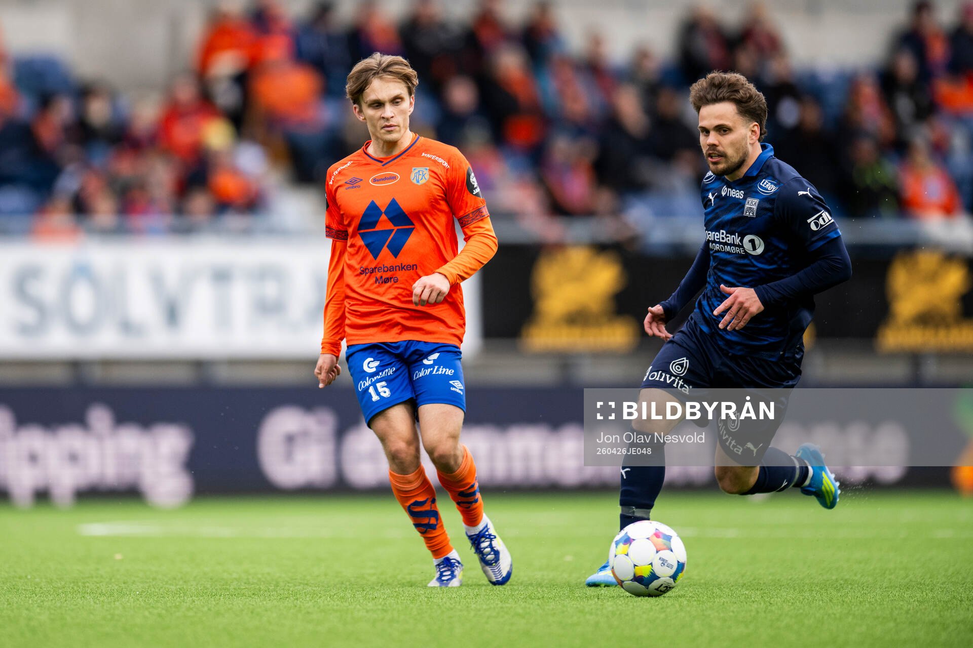 Endre Osenbroch of Aalesund and Tobias Svendsen of