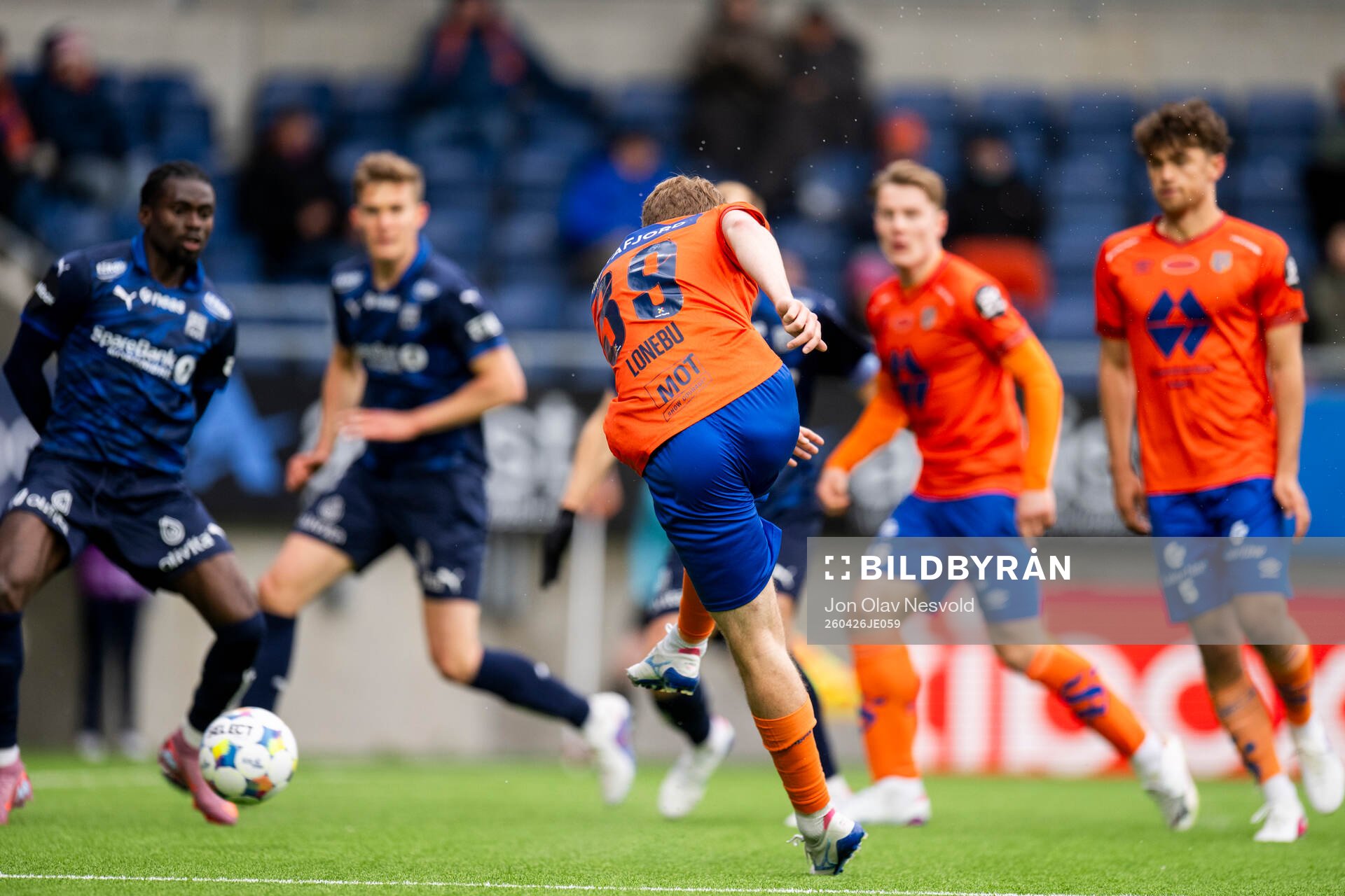 Kristian Lonebu of Aalesund scores the 1-1 goal