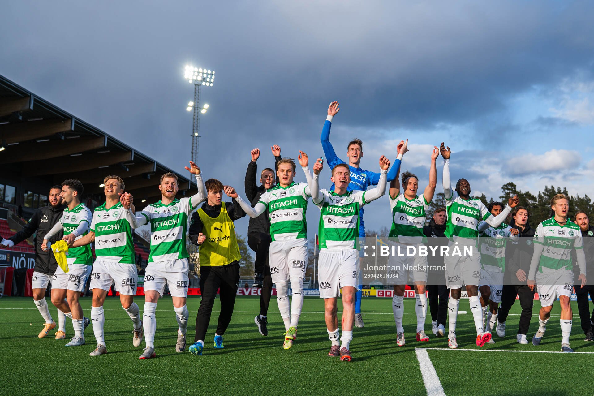 Västerås spelare jublar