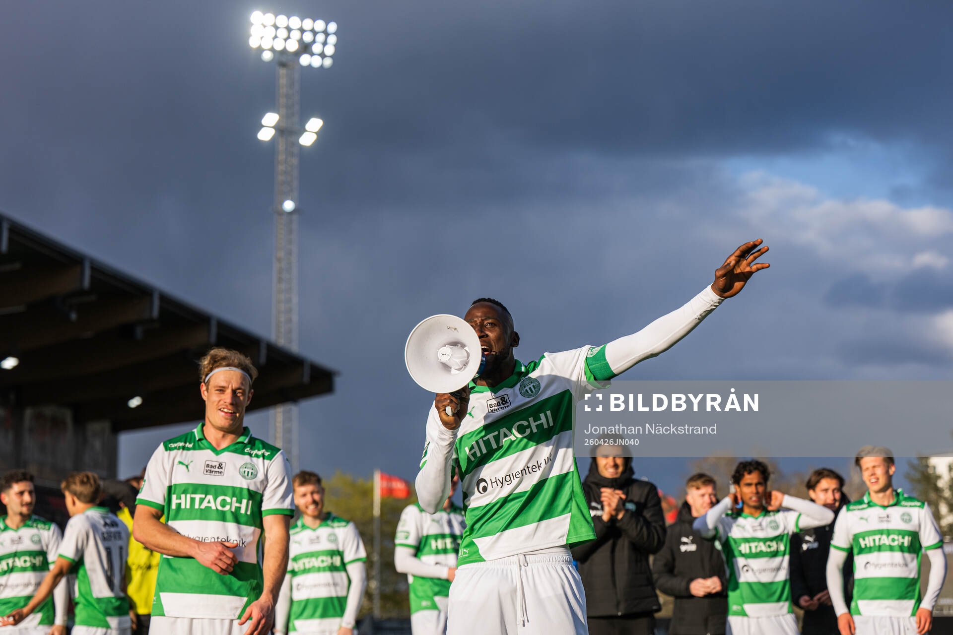 Västerås Frederic Nsabiyumva jublar