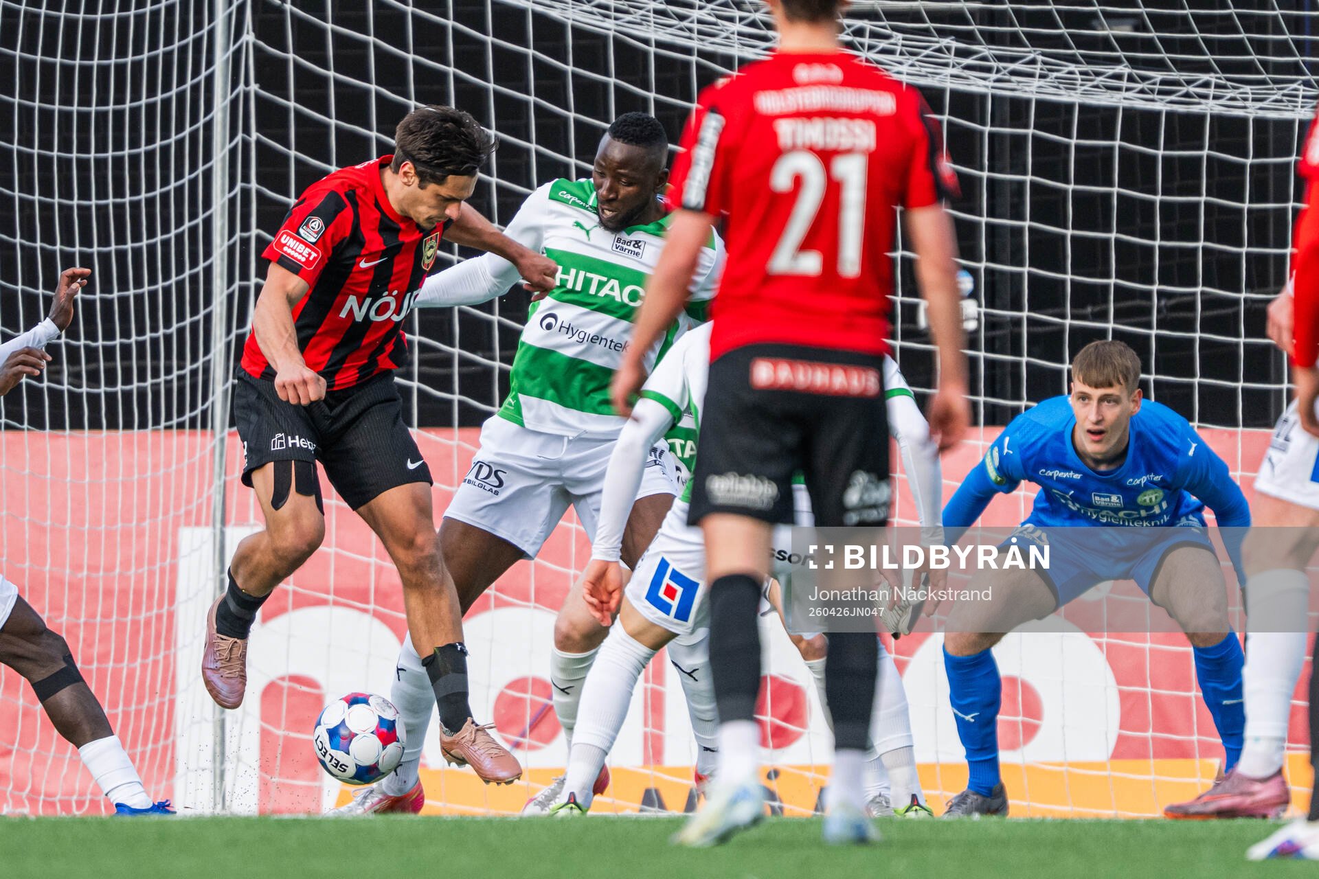 Brommapojkarnas Kevin Ackermann och Västerås Frederic