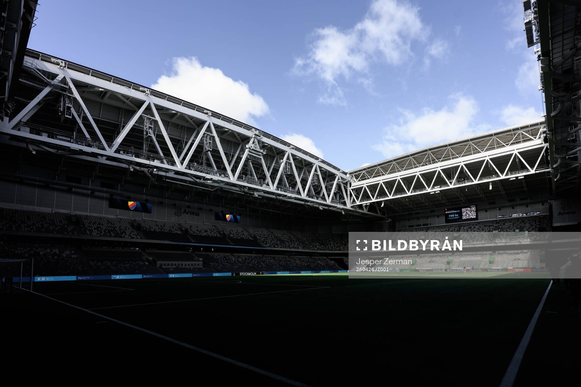 Interiör vy av 3 Arena