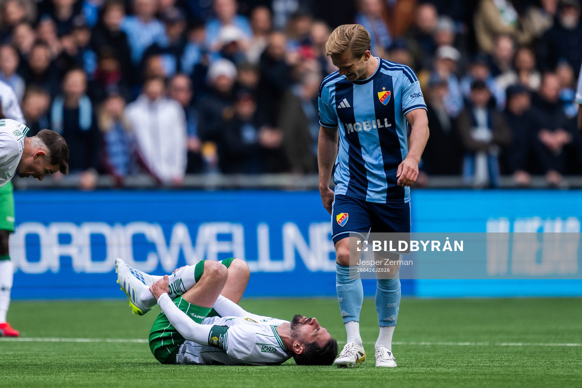 Hammarbys Nahir Besara och Djurgårdens Hampus Finndell