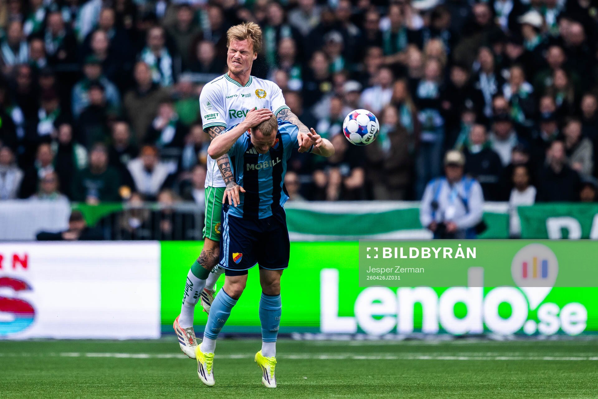 Hammarbys Victor Eriksson och Djurgårdens Kristian Lien