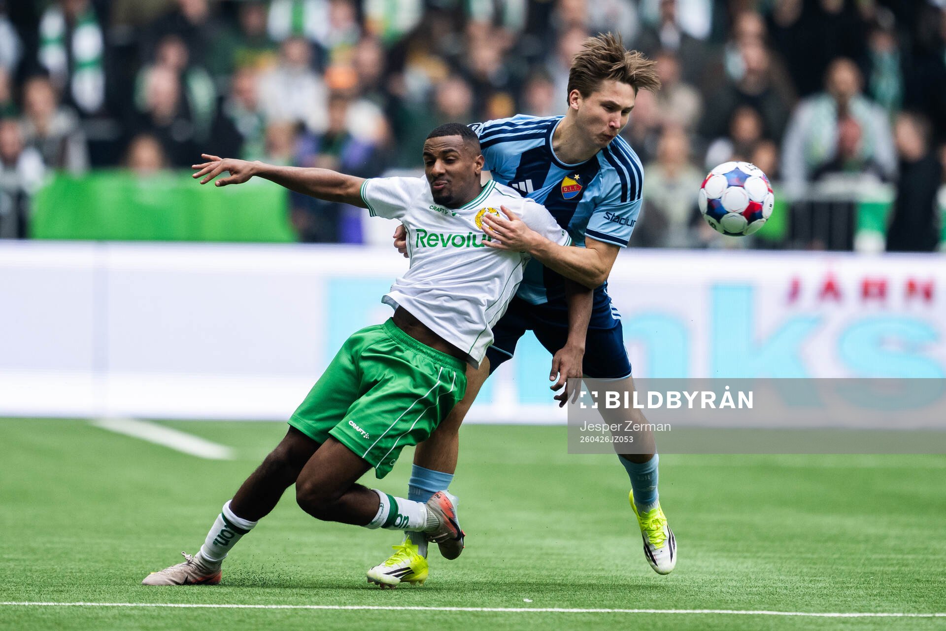 Hammarbys Paulos Abraham och Djurgårdens Miro Tenho