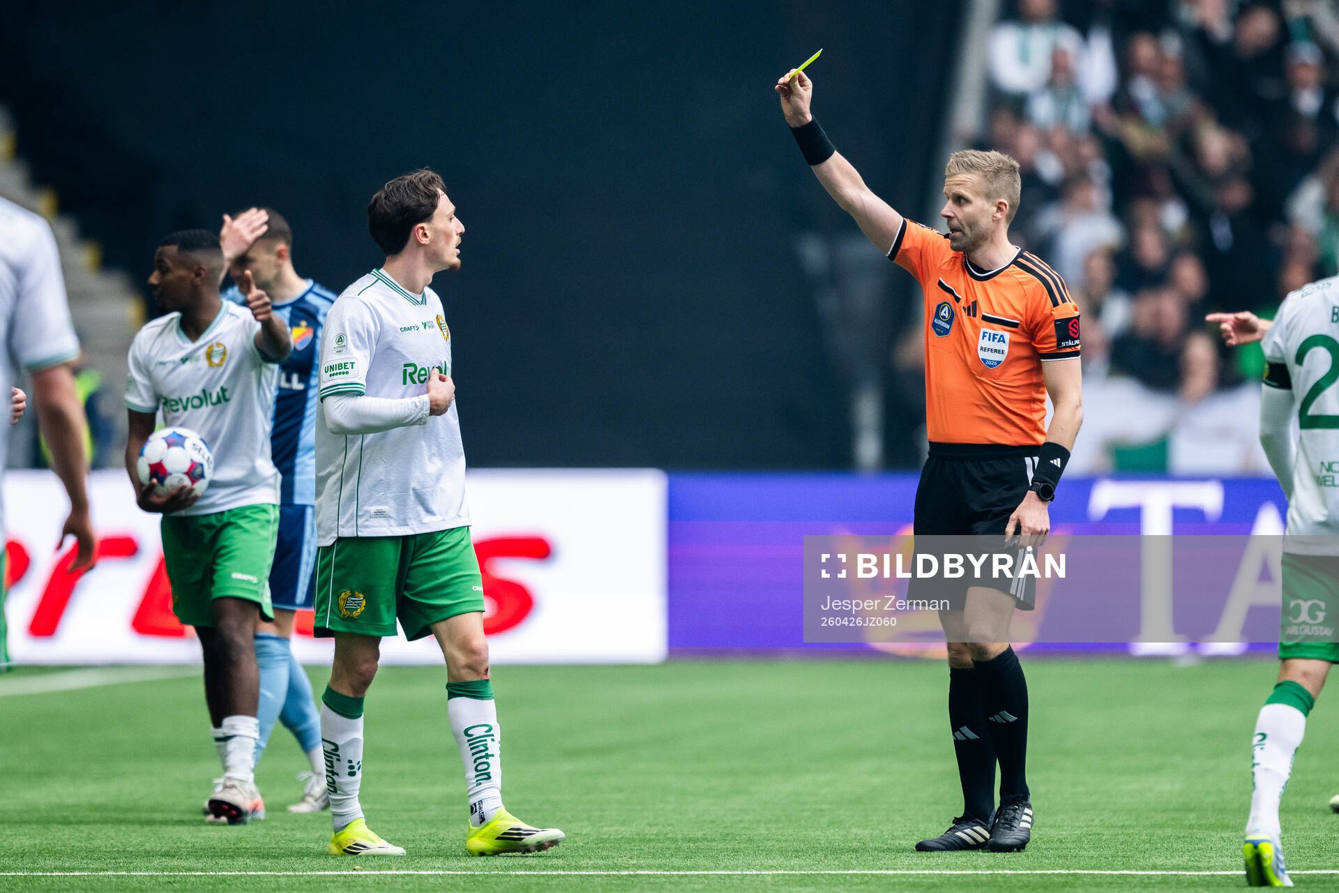 Hammarbys Noah Persson tilldelas en varning