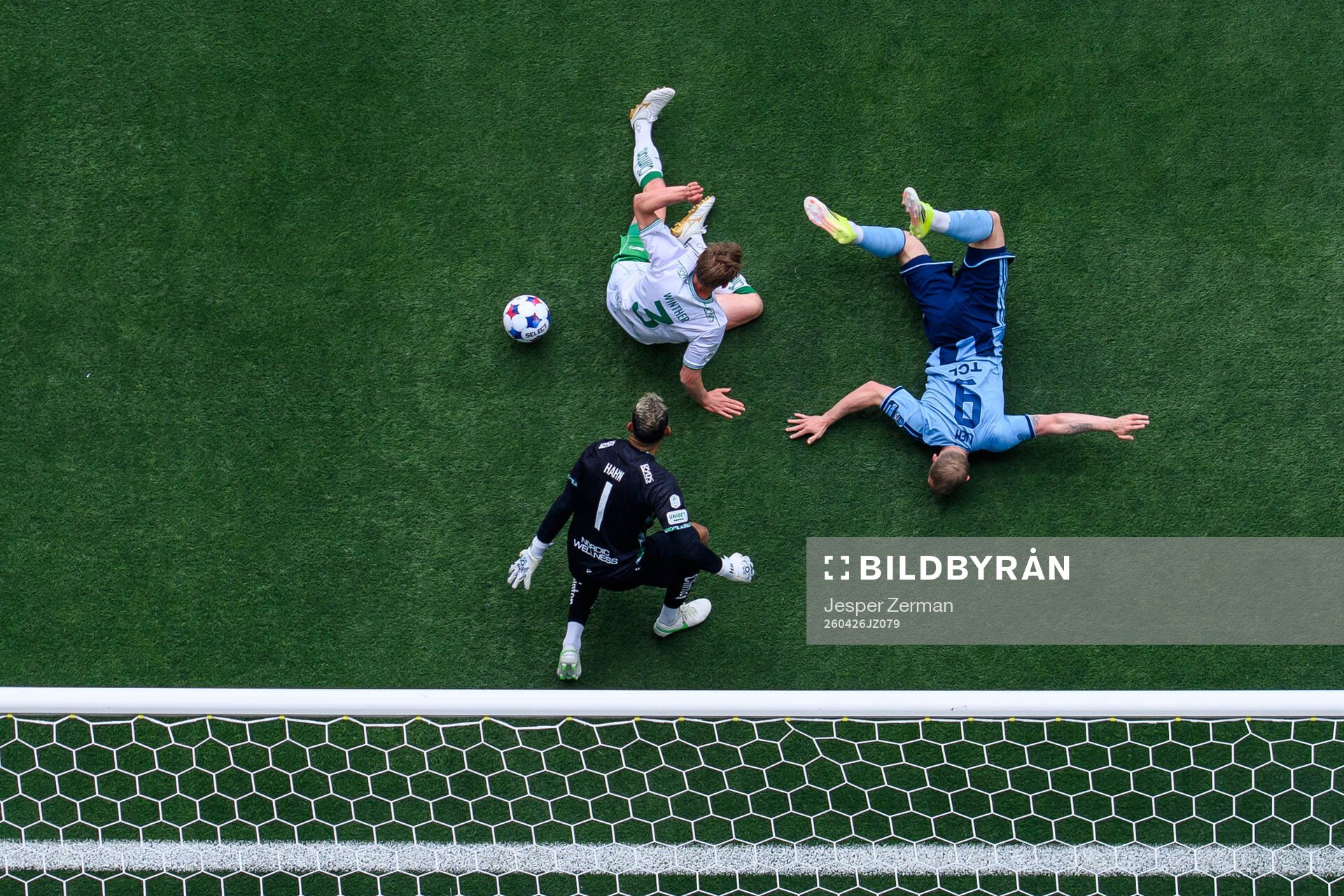 Djurgårdens Kristian Lien mot Hammarbys Frederik Winther