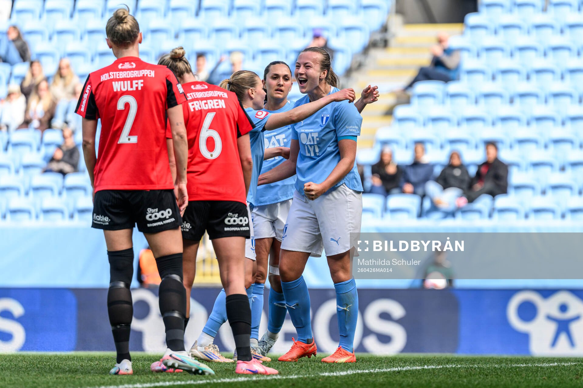 Malmö FFs Sara Kanutte jublar