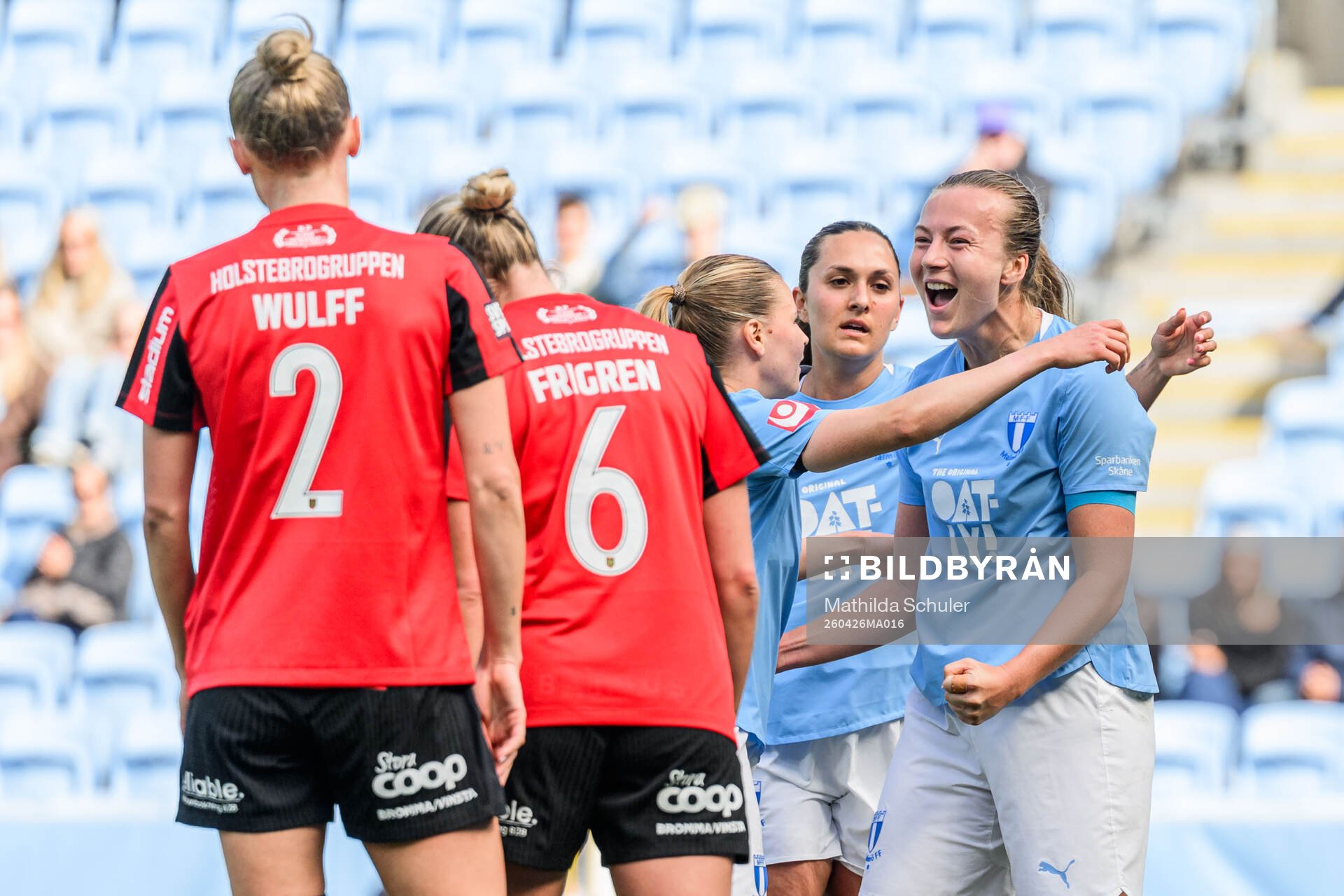 Malmö FFs Sara Kanutte jublar