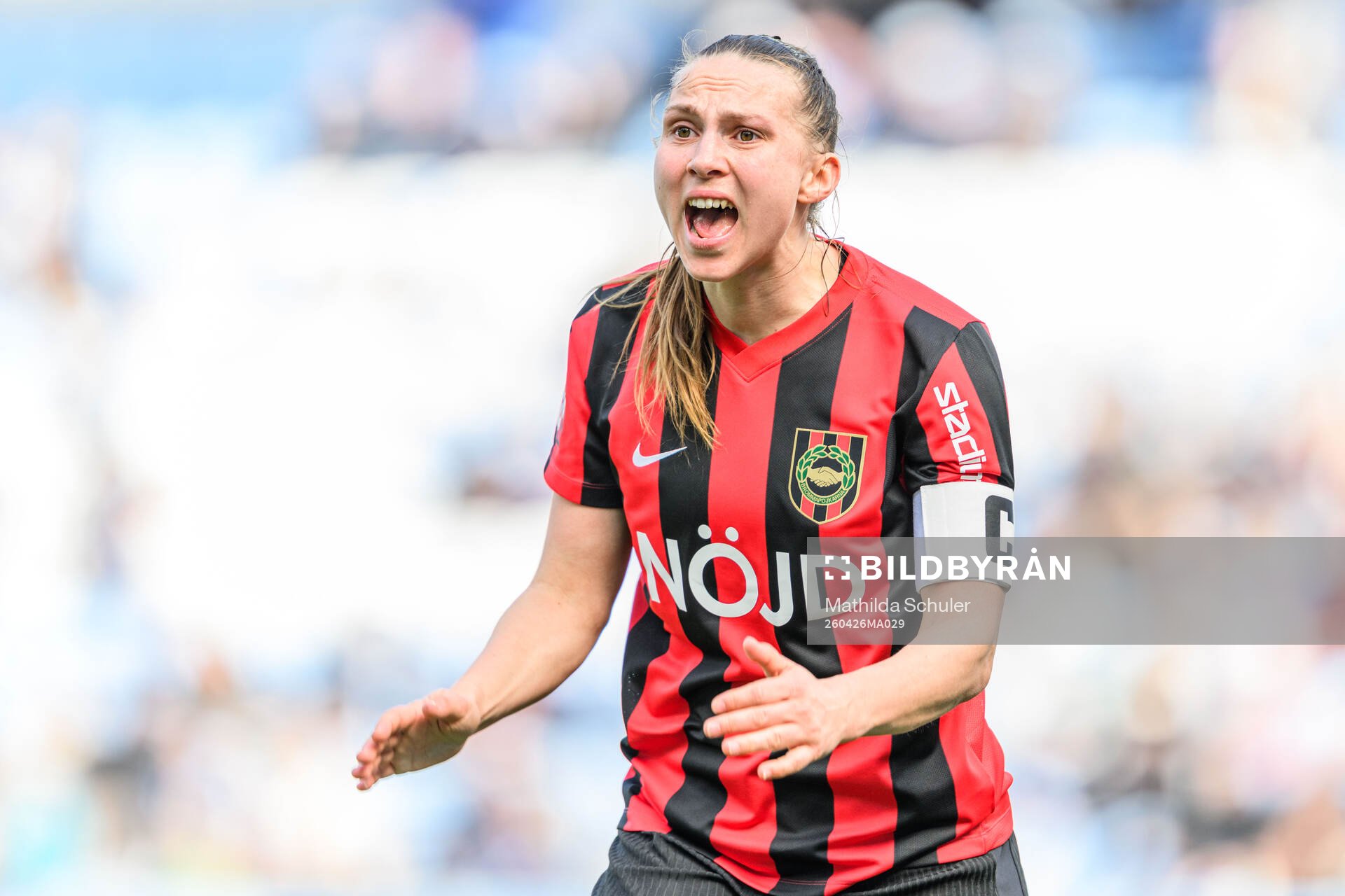 Brommapojkarnas Frida Thörnqvist reagerar