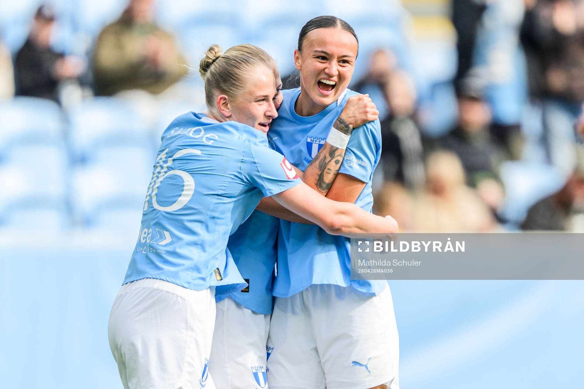 Malmö FFs Amy Sayer jublar