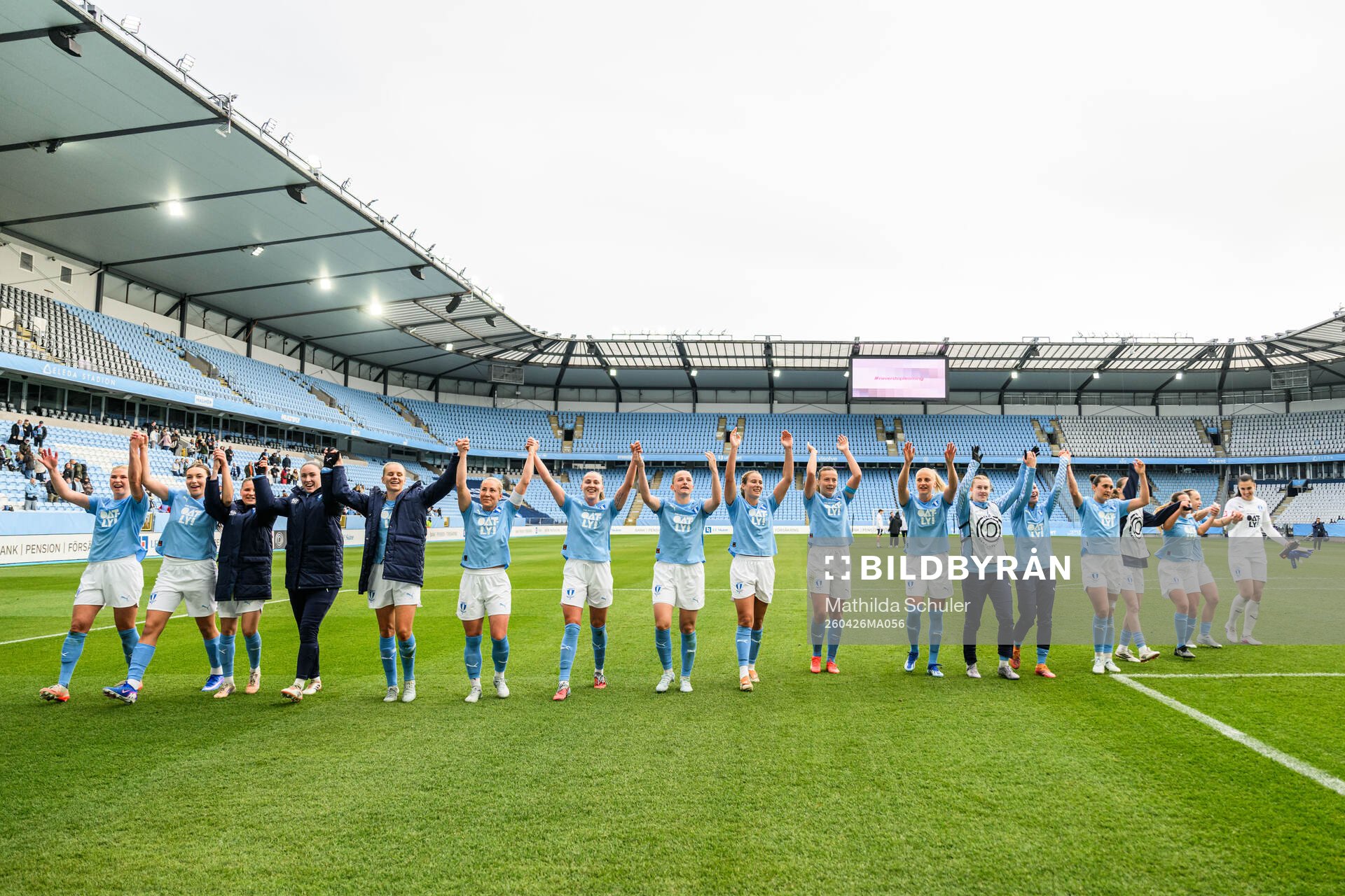 Malmö FFs spelare jublar