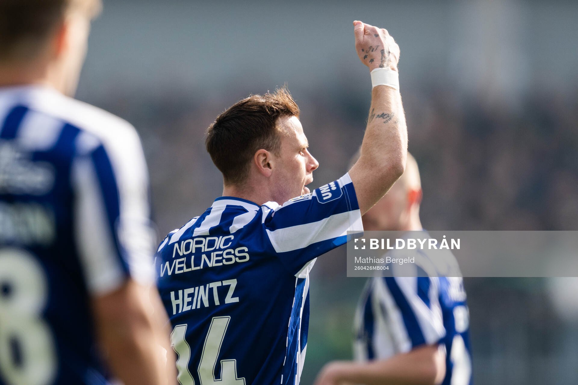 IFK Göteborgs Tobias Heintz reagerar