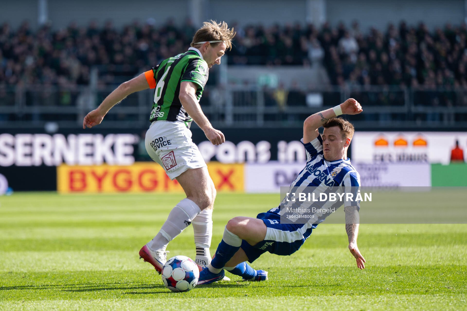 GAIS August Wängberg och IFK Göteborgs Tobias Heintz