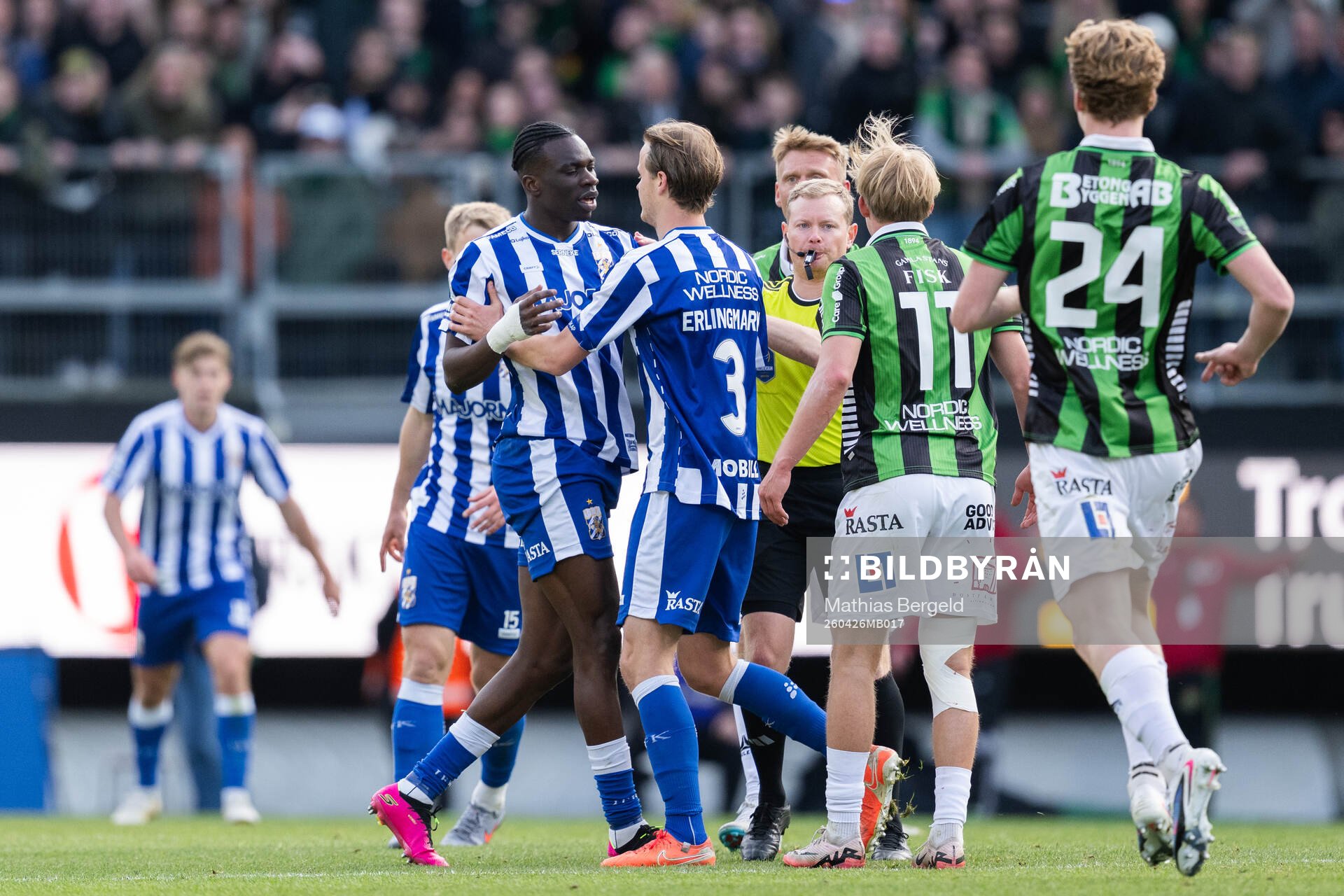 IFK Göteborgs Rockson Yeboah och August Erlingmark samt