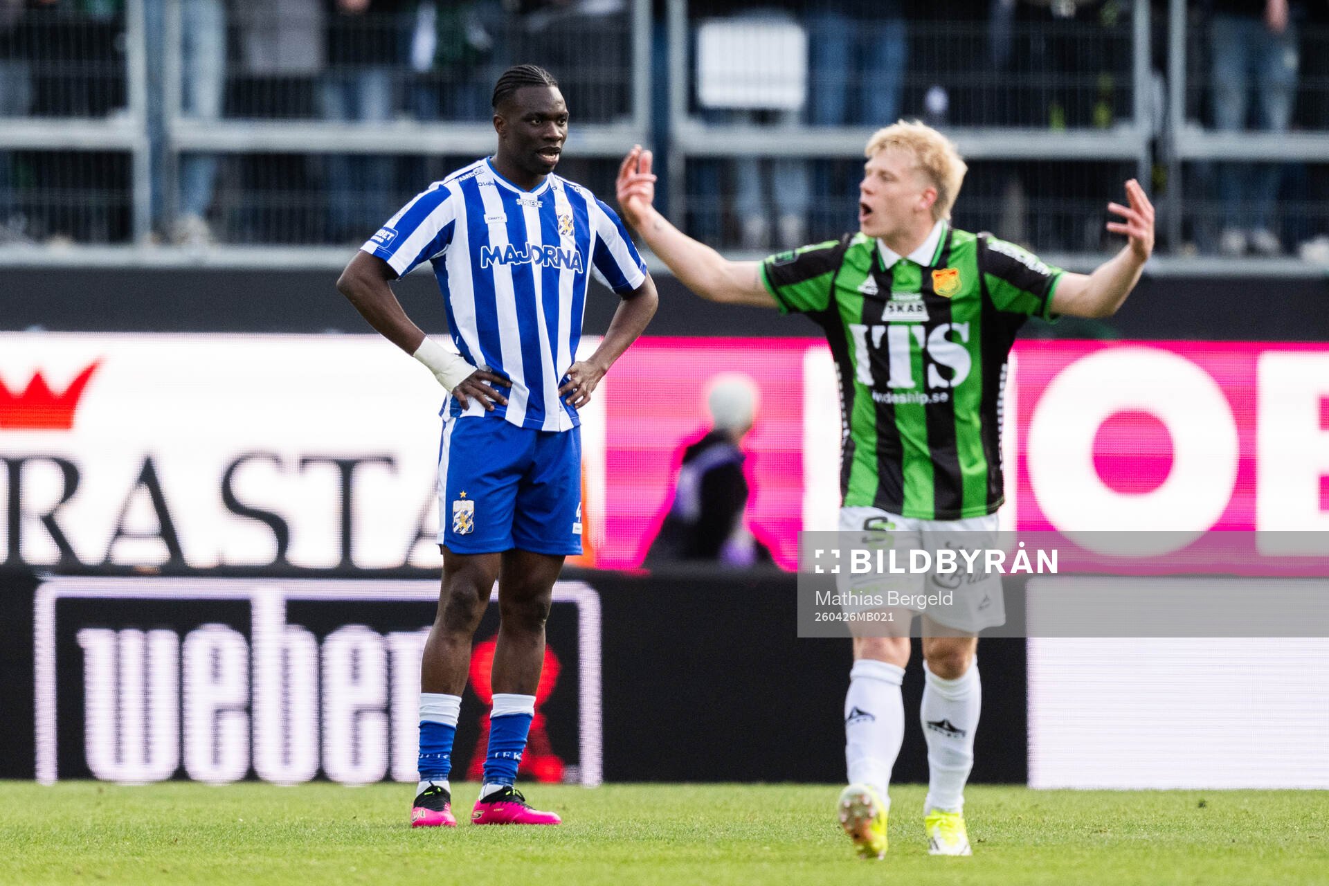 IFK Göteborgs Rockson Yeboah deppar