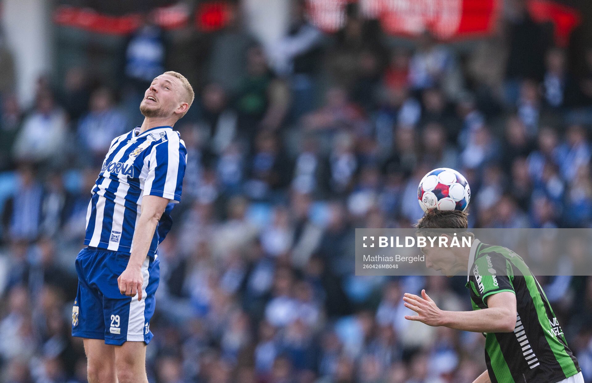 IFK Göteborgs Adam Bergmark Wiberg och GAIS Robin Frej