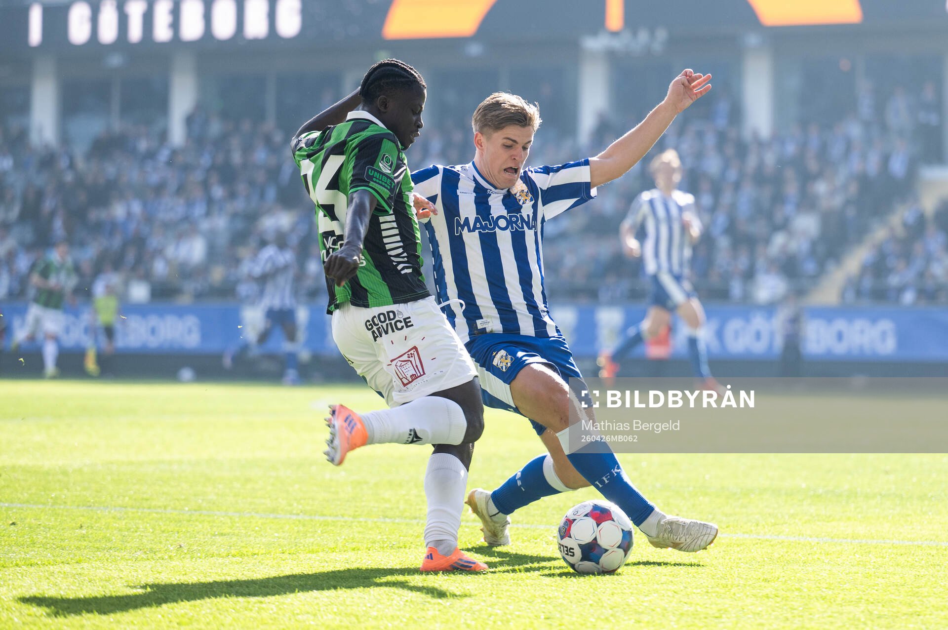 GAIS Blessing Asumang Dankwah och IFK Göteborgs Felix