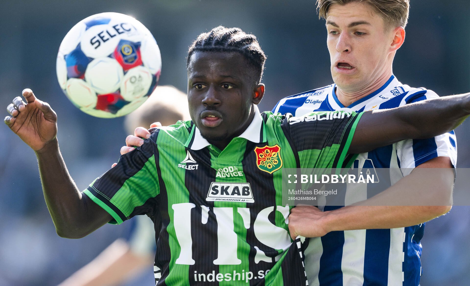 GAIS Blessing Asumang Dankwah och IFK Göteborgs Felix