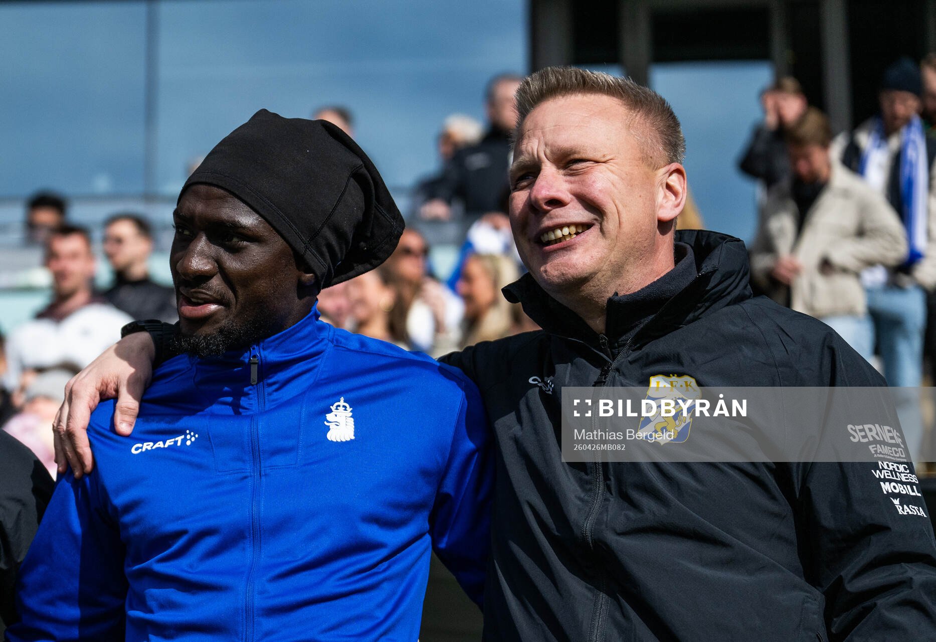 IFK Göteborgs Imam Jagne och tränare Stefan Billborn